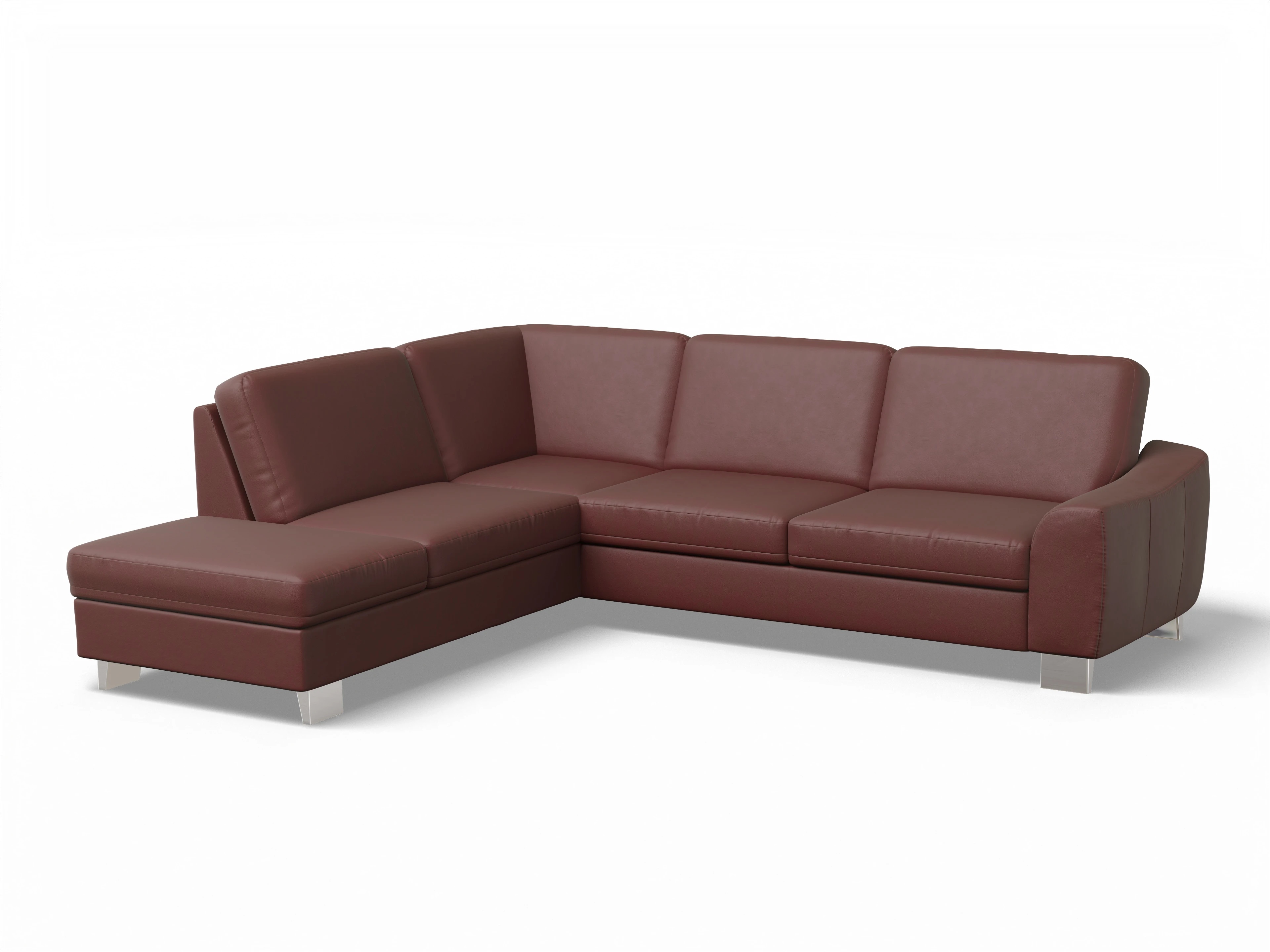 Sitz Concept Select 1028 Kombielement Large L Ansicht des Produktes SC Select 1028 Ecksofa links Abschluss offen in Leder Lila