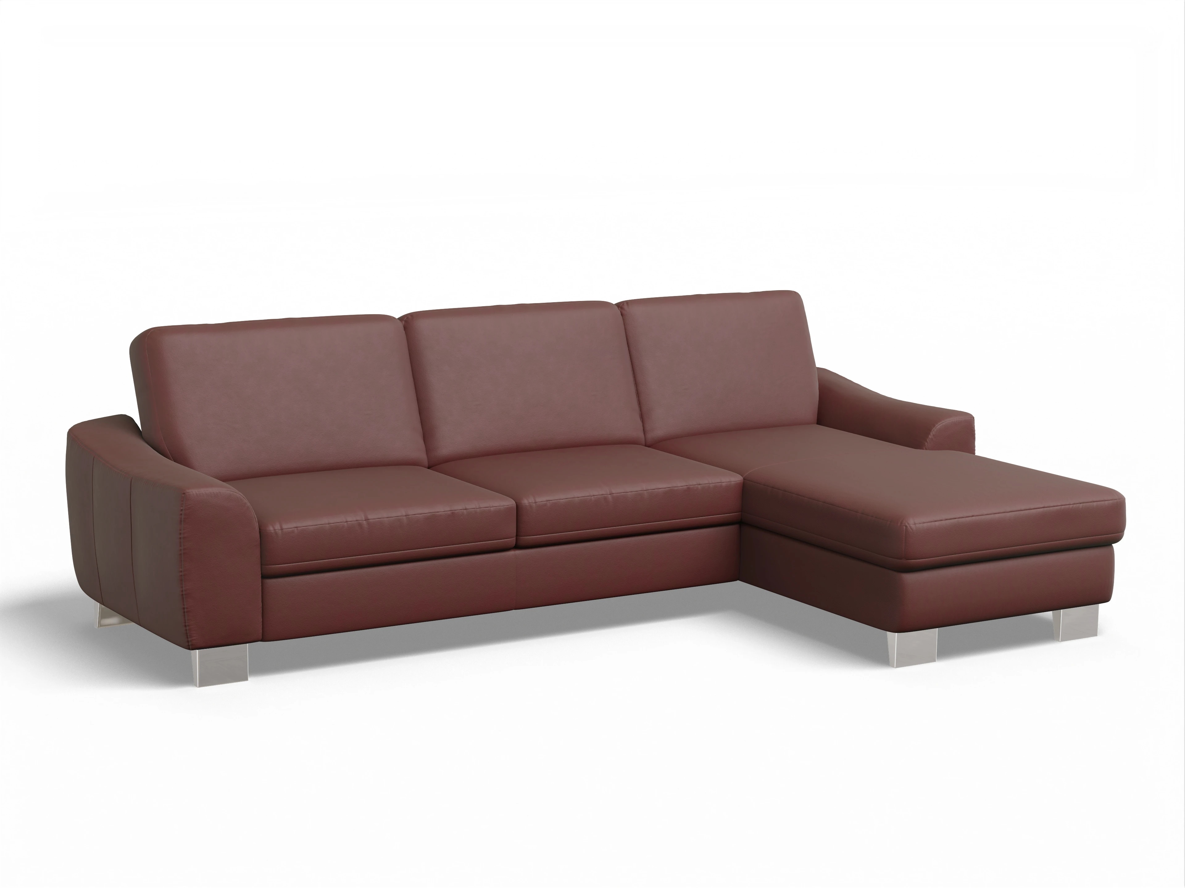 Ansicht des Produktes Sitz Concept select 1028 Ecksofa rechts Abschluss offen in Leder Lila