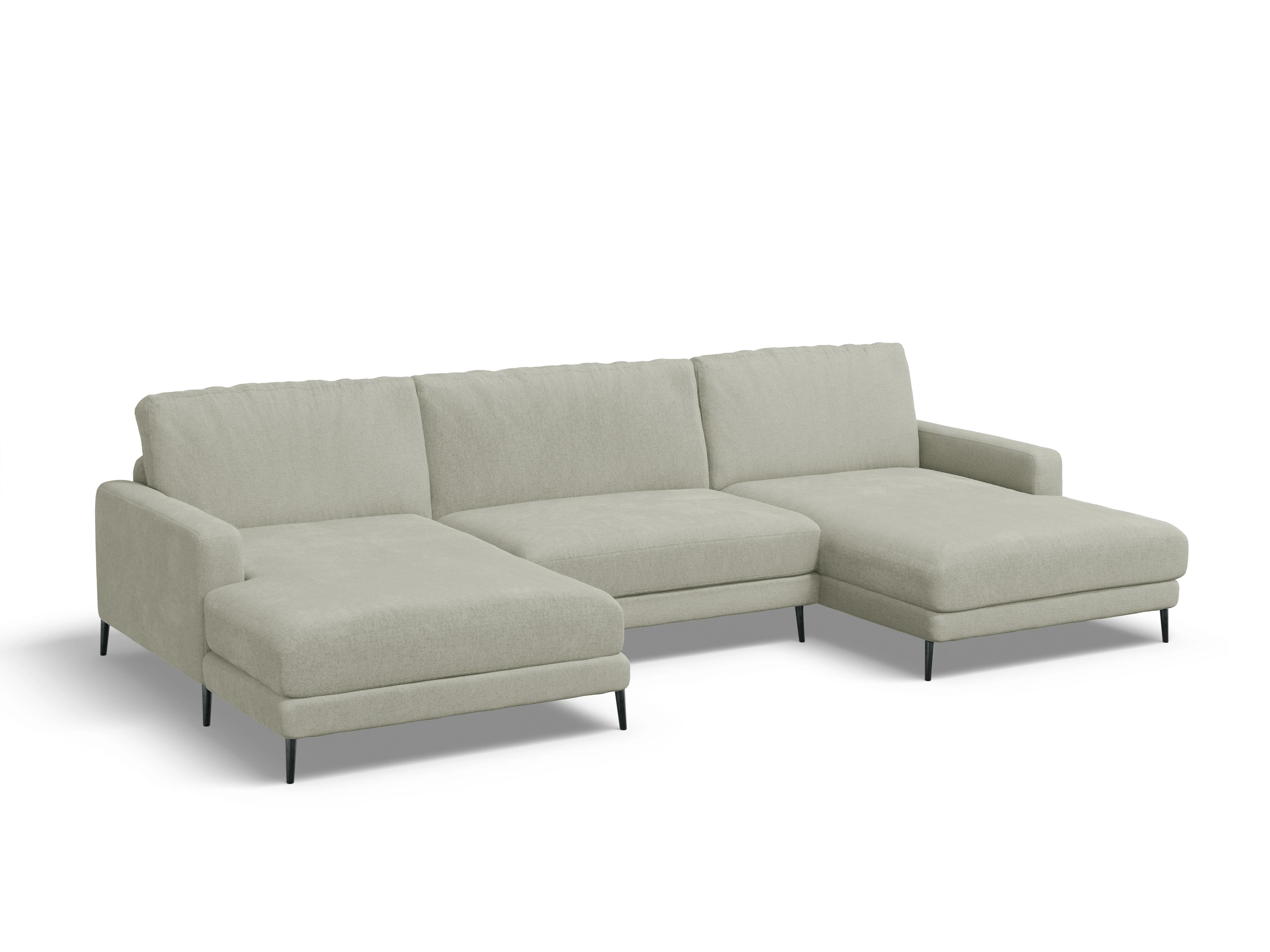 Ansicht des Produktes Urbana Wohnlandschaft offen beidseitig in Stoff Grau