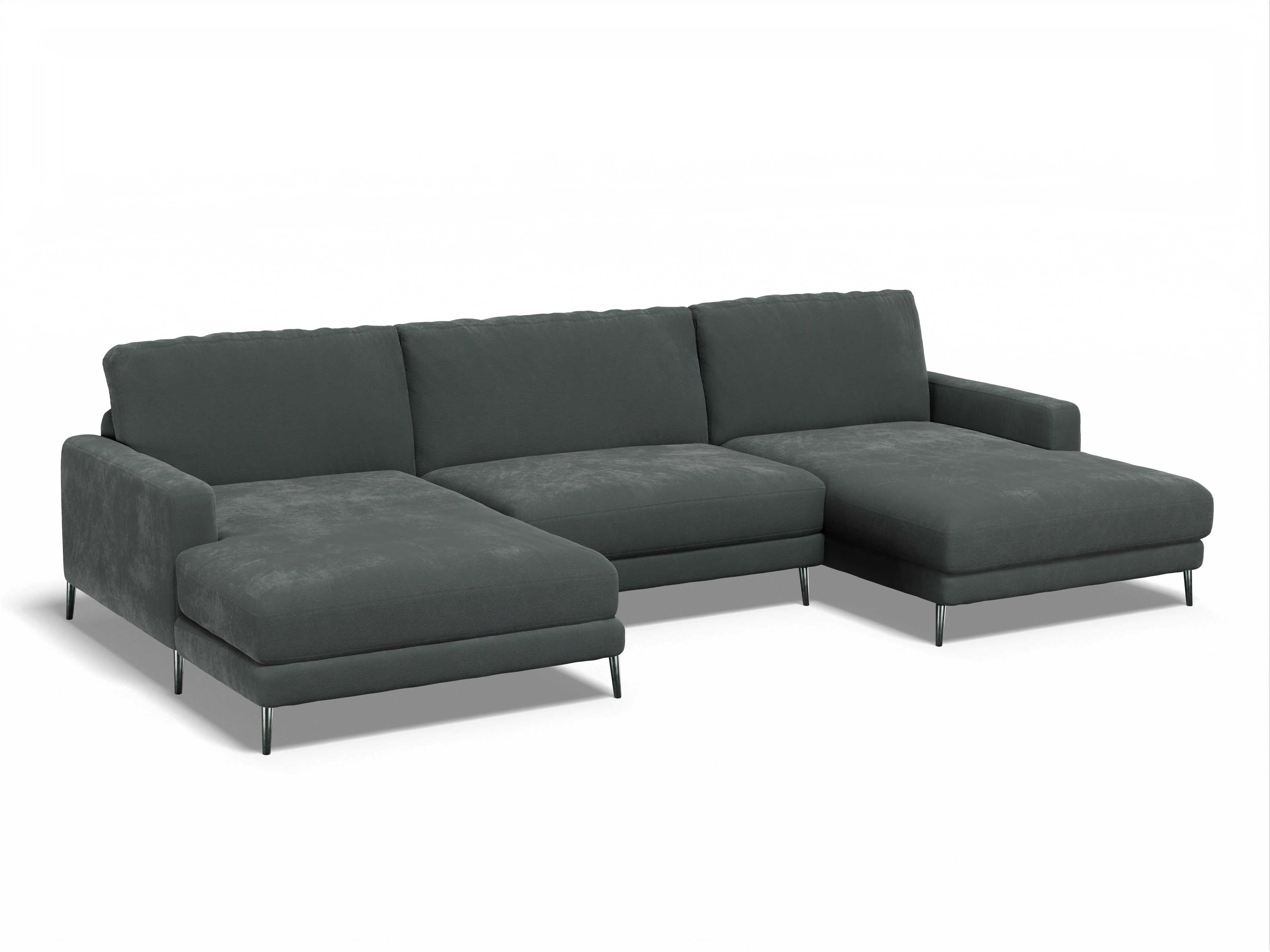 Ansicht des Produktes Urbana Wohnlandschaft offen beidseitig in Stoff Grau