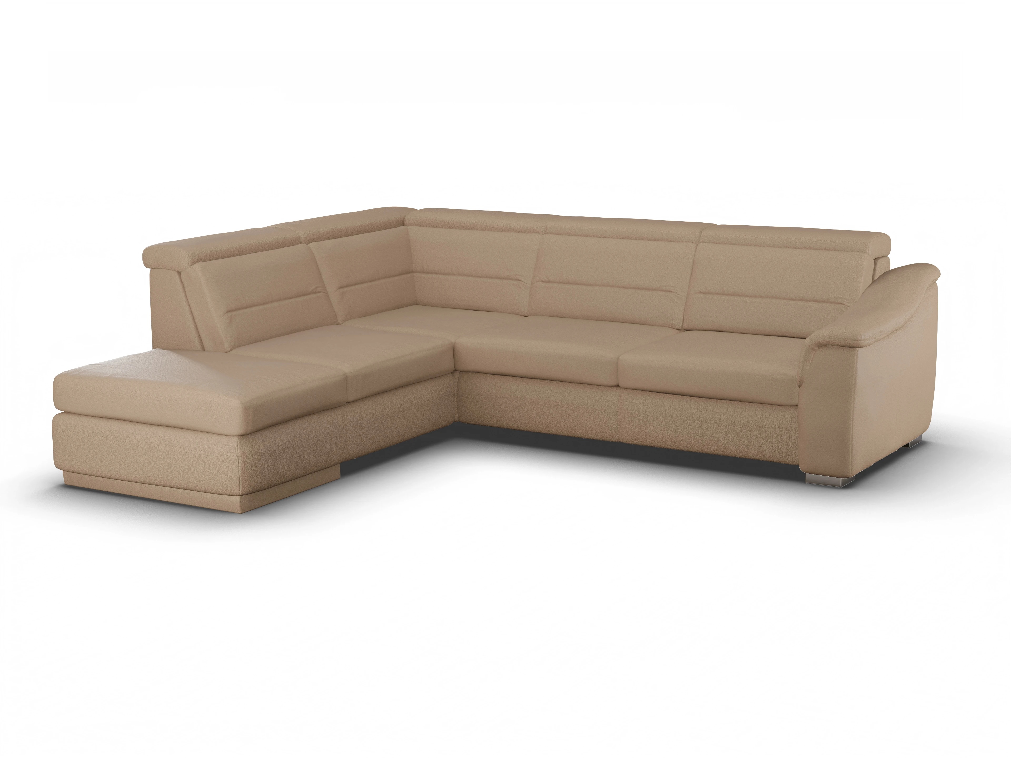 Sitz Concept Family 1008 Kombielement Large L Ansicht des Produktes SC Family 1008 Ecksofa links Abschluss offen in Stoff Beige
