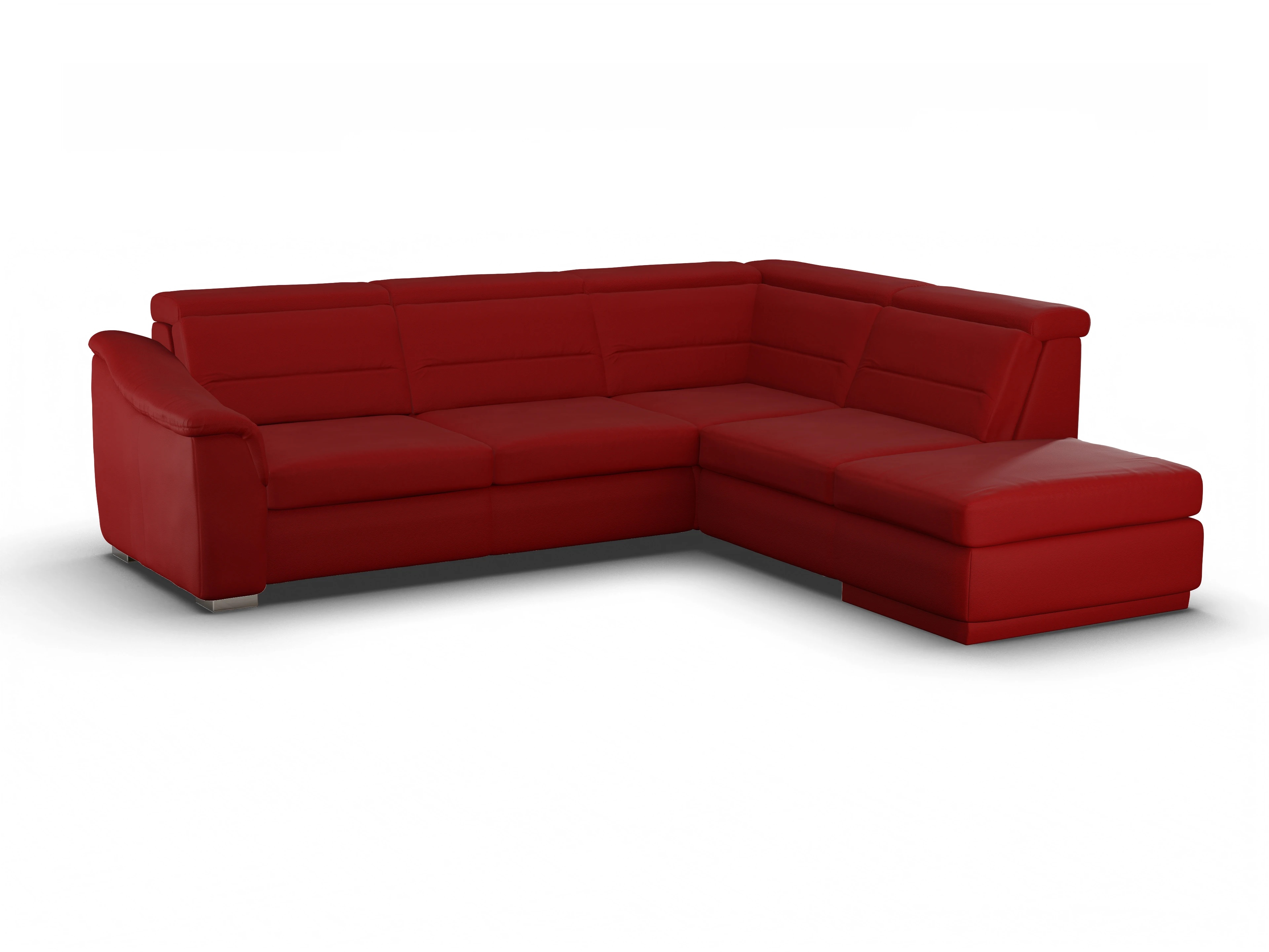 Sitz Concept Family 1008 Kombielement Large R Ansicht des Produktes SC Family 1008 Ecksofa rechts Abschluss offen in Stoff Rot