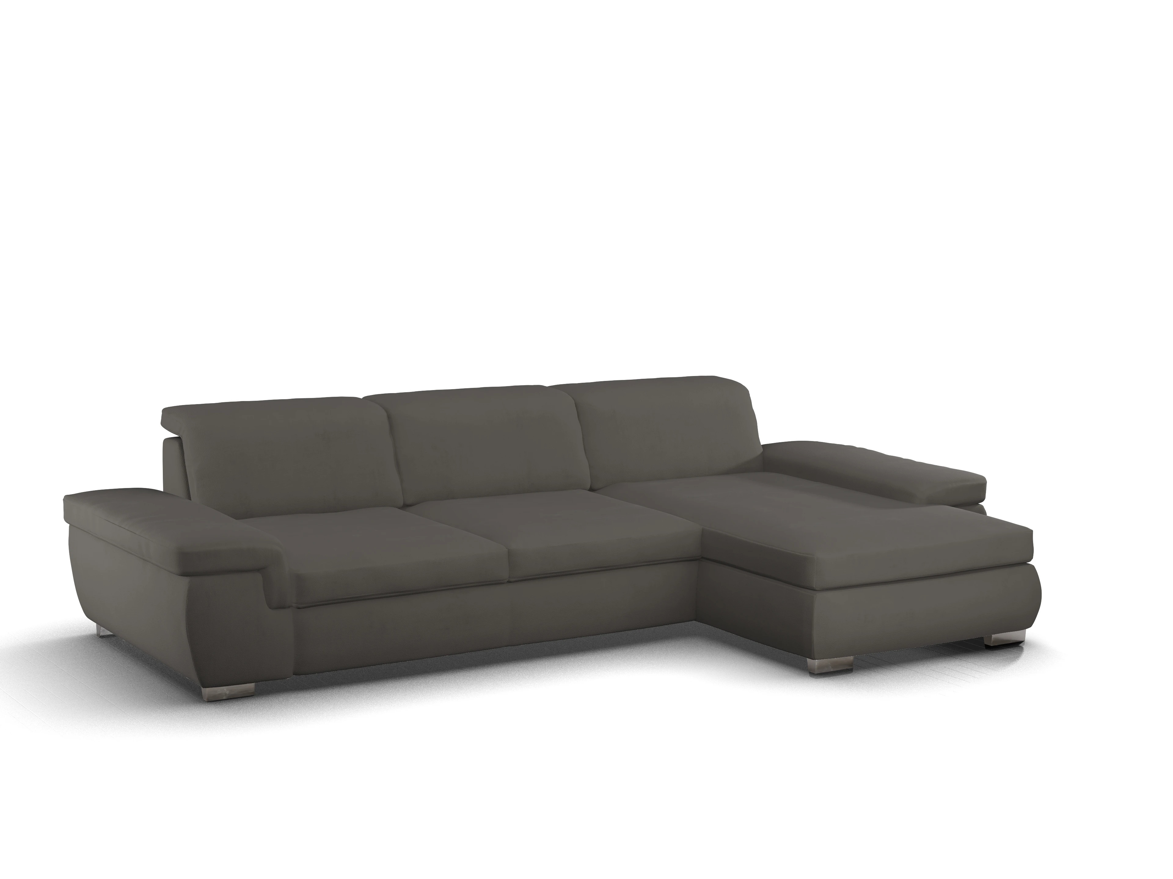 Sitz Concept Smart 1003 Canapé Large R Ansicht des Produktes SC Smart 1003 Ecksofa rechts Abschluss offen in Stoff Grau