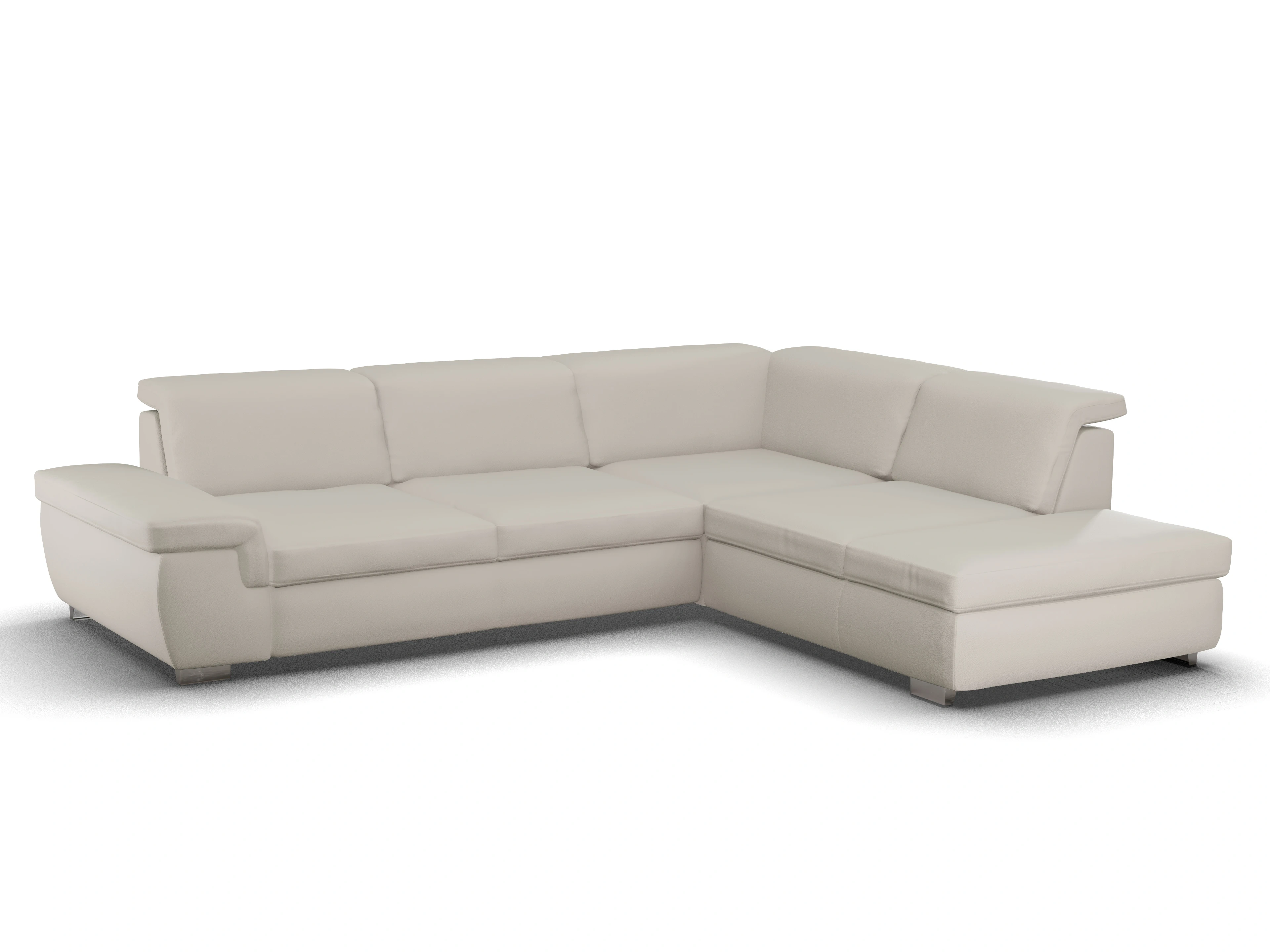Sitz Concept Smart 1003 SP15HO Large R Ansicht des Produktes SC Smart 1003 Ecksofa rechts Abschluss offen in Stoff Beige