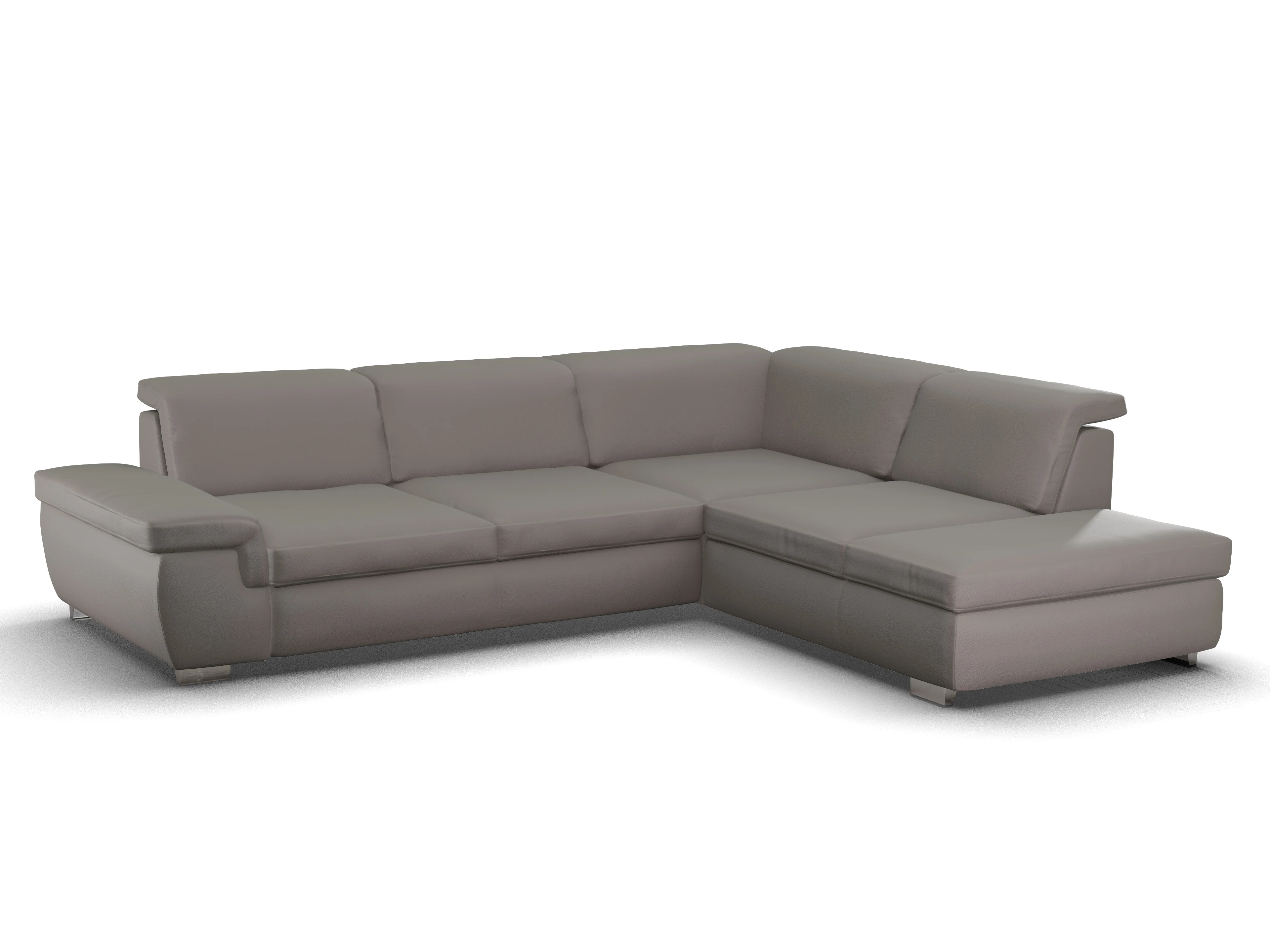 Sitz Concept Smart 1003 SP15HO Large R Ansicht des Produktes SC Smart 1003 Ecksofa rechts Abschluss offen in Stoff Braun