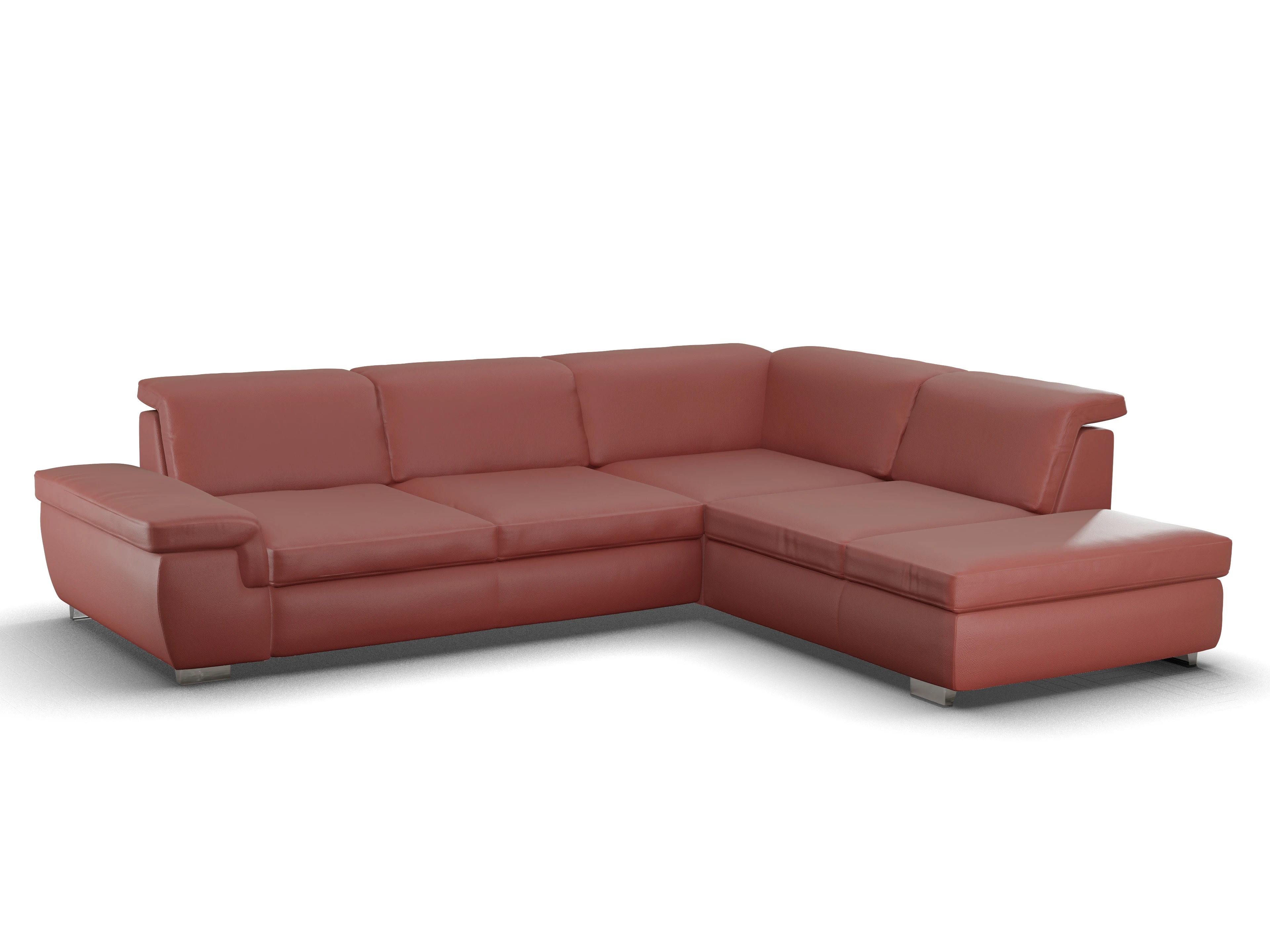 Sitz Concept Smart 1003 SP15HO Large R Ansicht des Produktes SC Smart 1003 Ecksofa rechts Abschluss offen in Stoff Rot