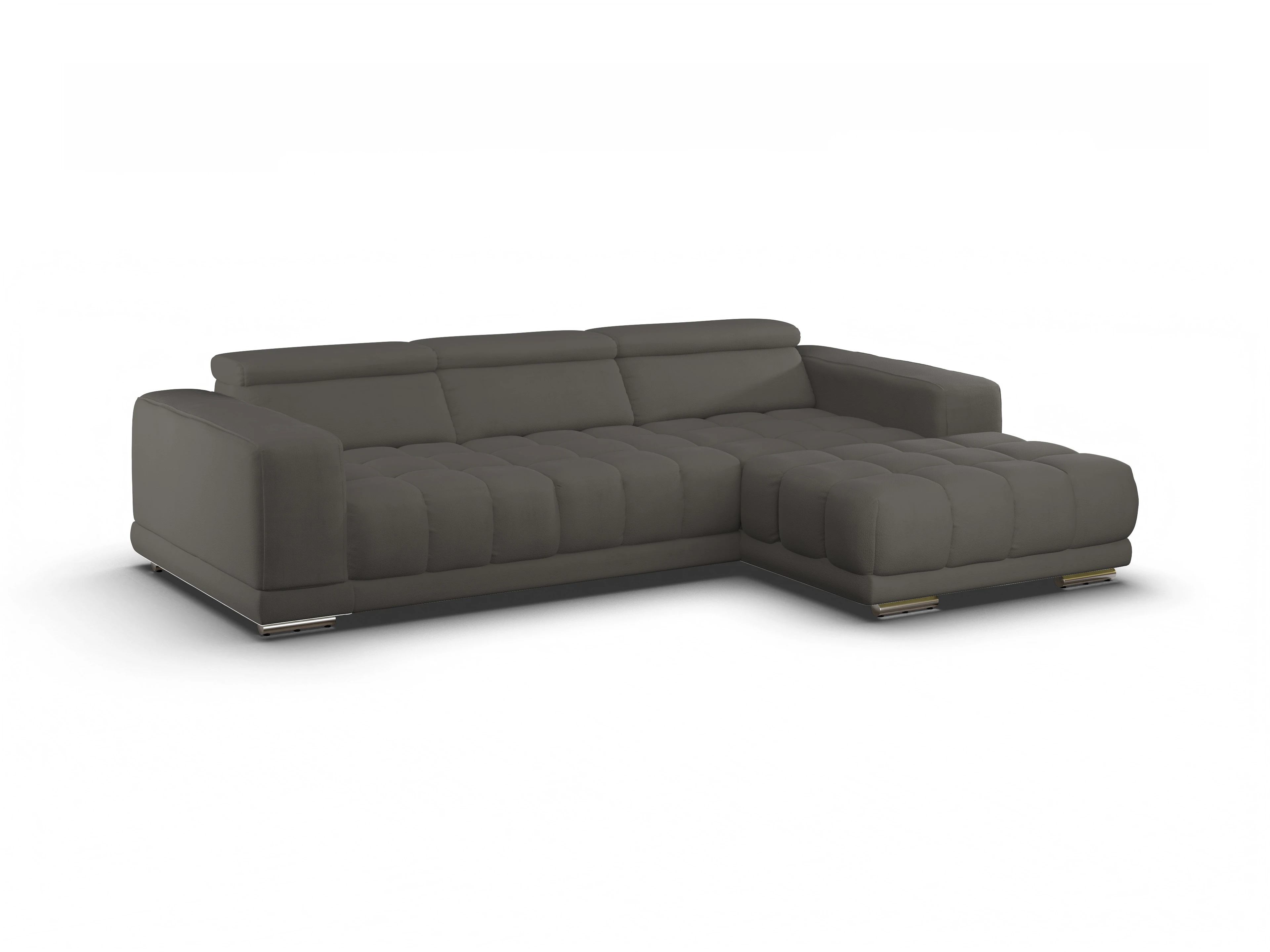Sitz Concept smart 1031 Canapé Medium R Ansicht des Produktes SC Smart 1031 Ecksofa rechts Abschluss offen in Stoff Grau