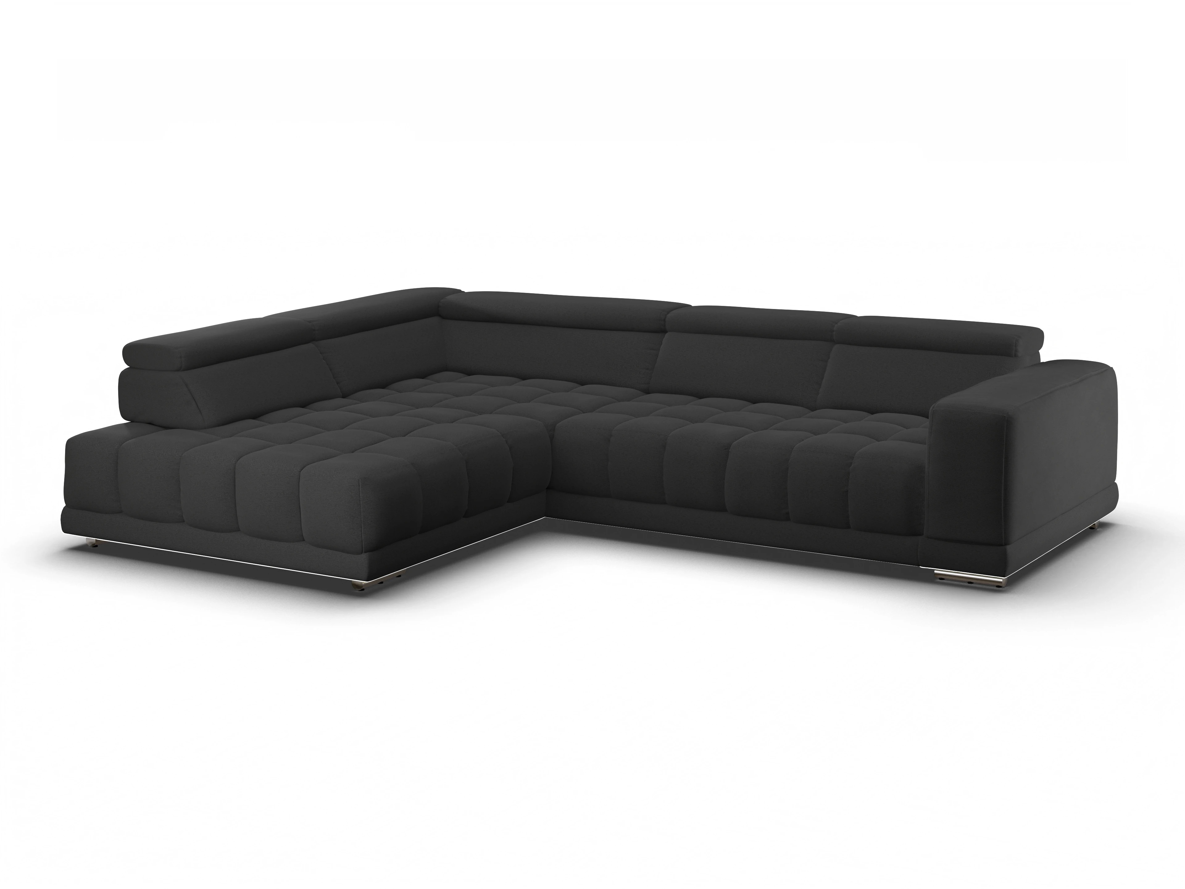 Ansicht des Produktes SC Smart 1031 Ecksofa links Abschluss offen in Stoff Grau