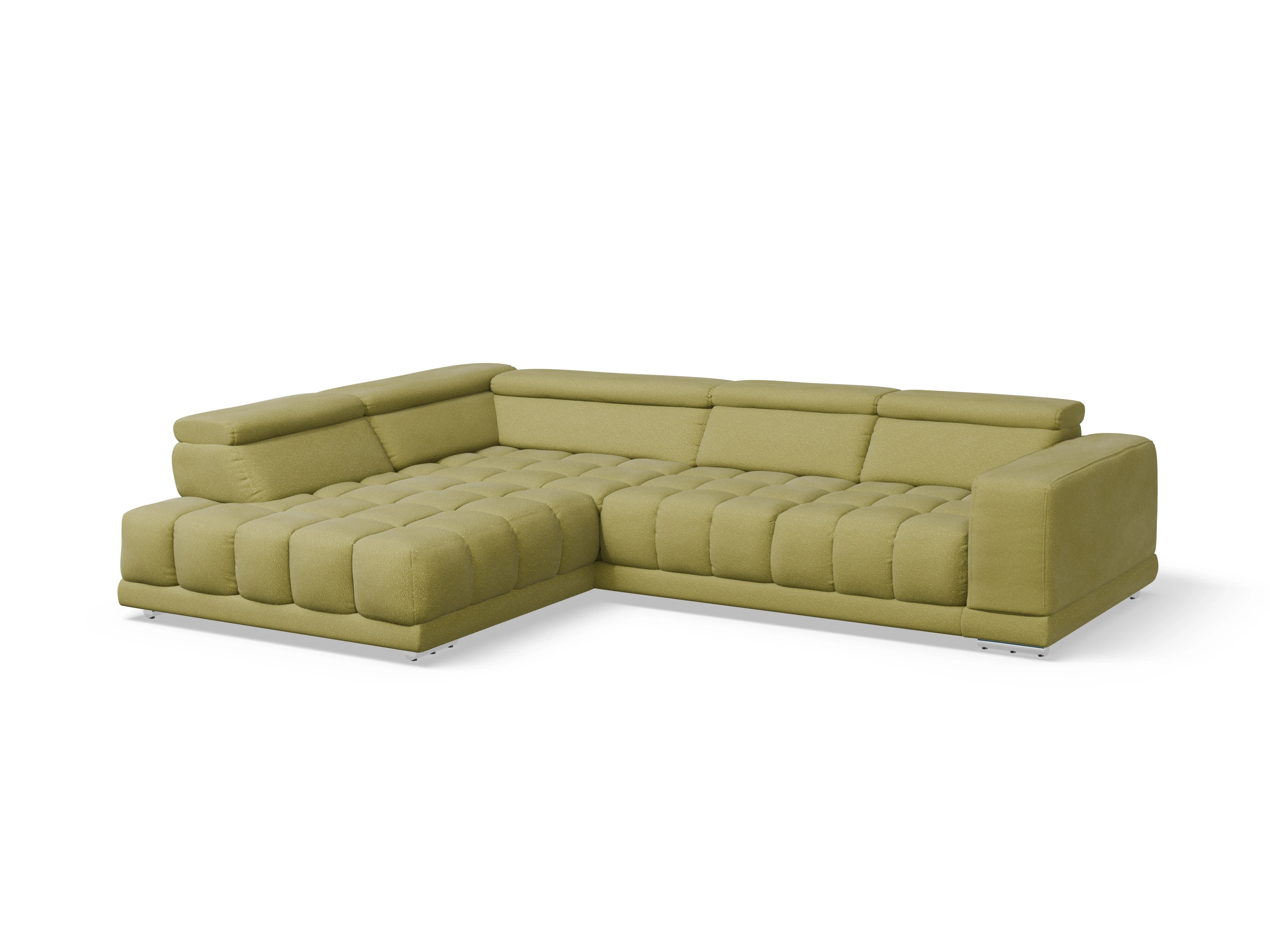 Sitz Concept smart 1031 SP15HOXL Medium L Ansicht des Produktes SC Smart 1031 Ecksofa links Abschluss offen in Stoff Grün