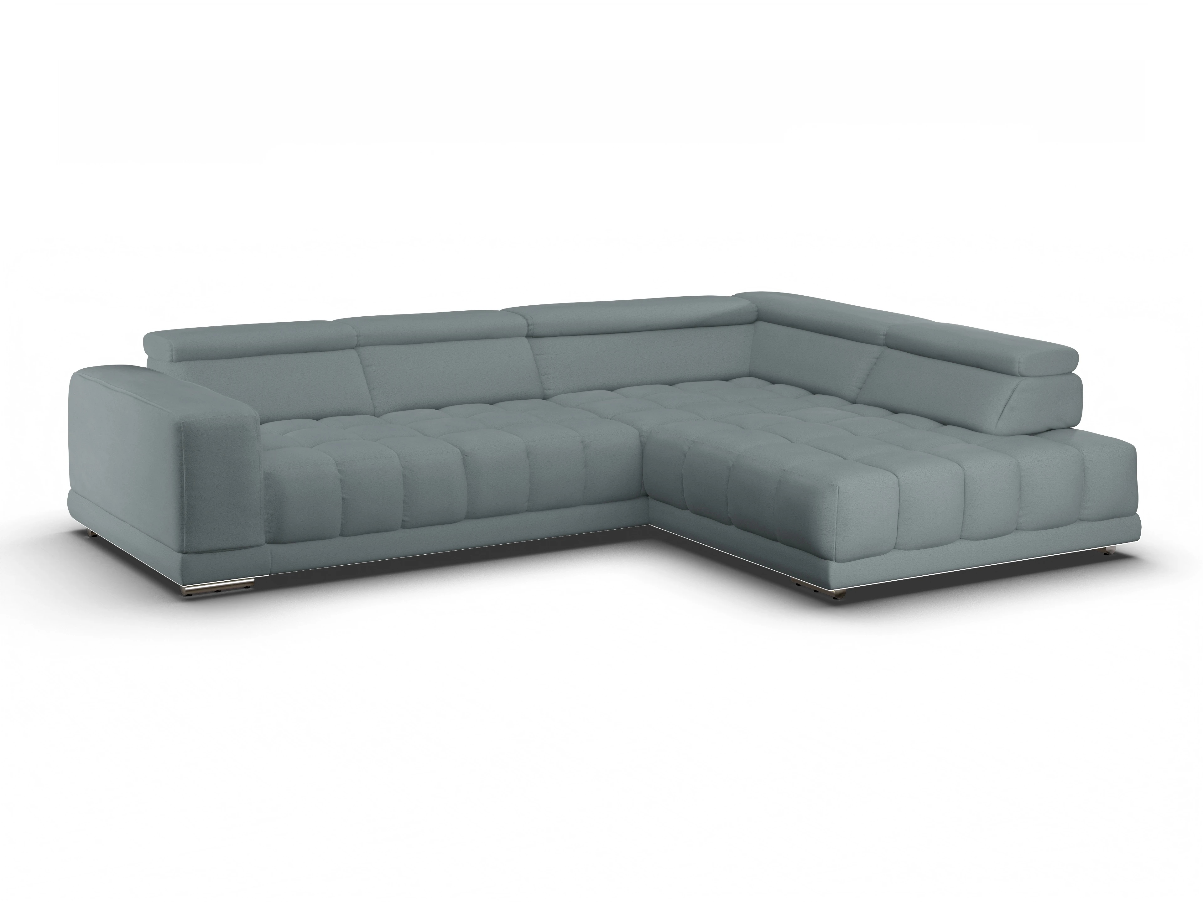 Ansicht des Produktes SC Smart 1031 Ecksofa rechts Abschluss offen in Stoff Grau