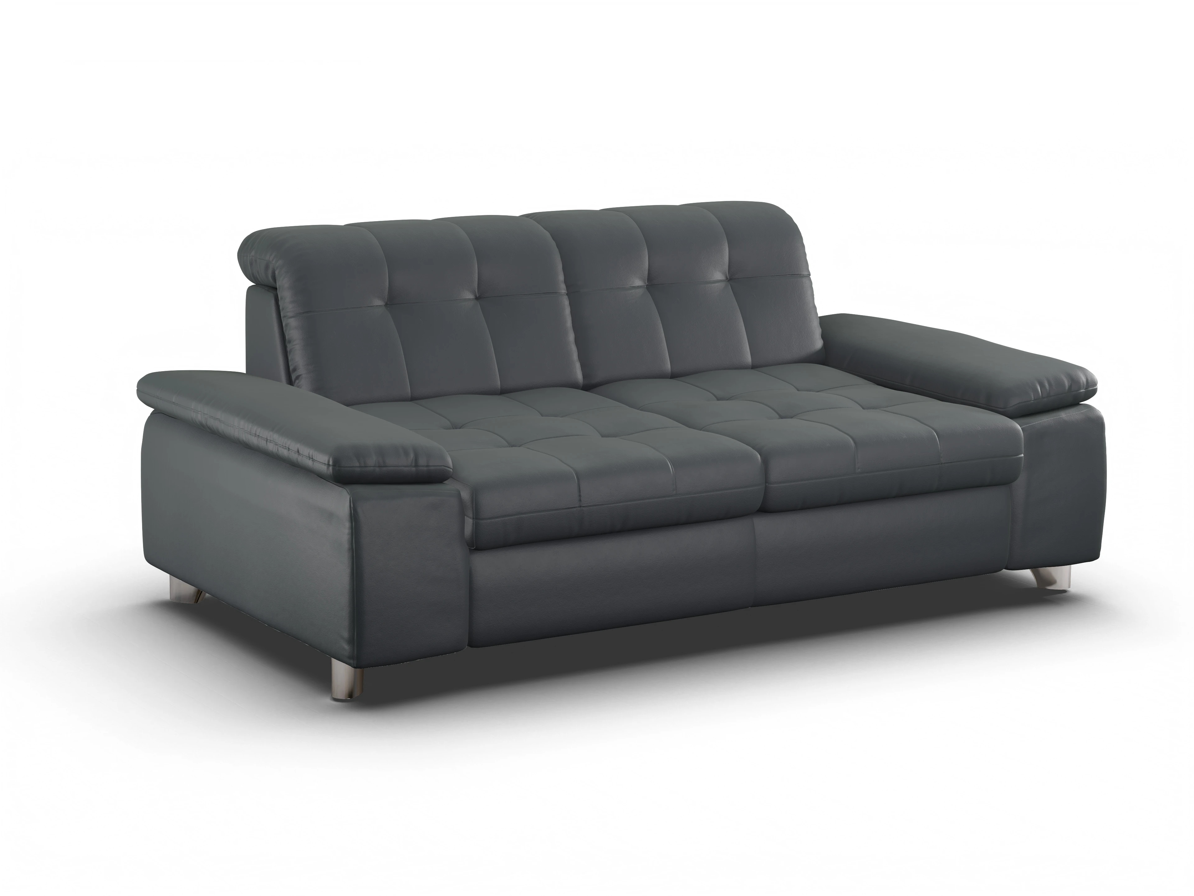 Ansicht des Produktes SC Select 1012 3-Sitzer Sofa in Leder Grau