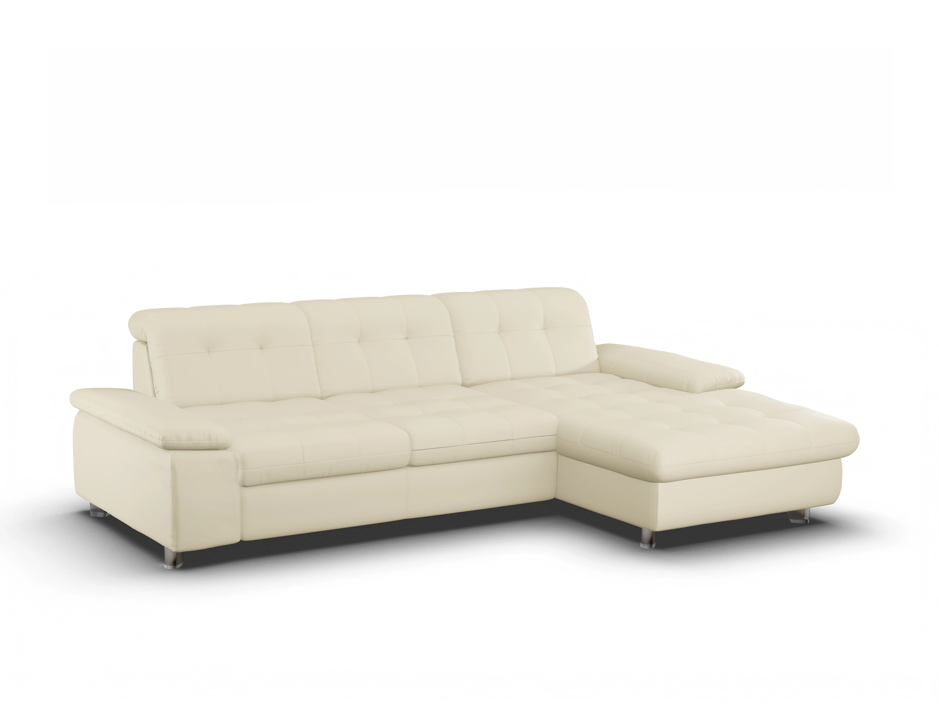 Ansicht des Produktes SC Select 1012 Ecksofa rechts Abschluss offen in Leder Beige