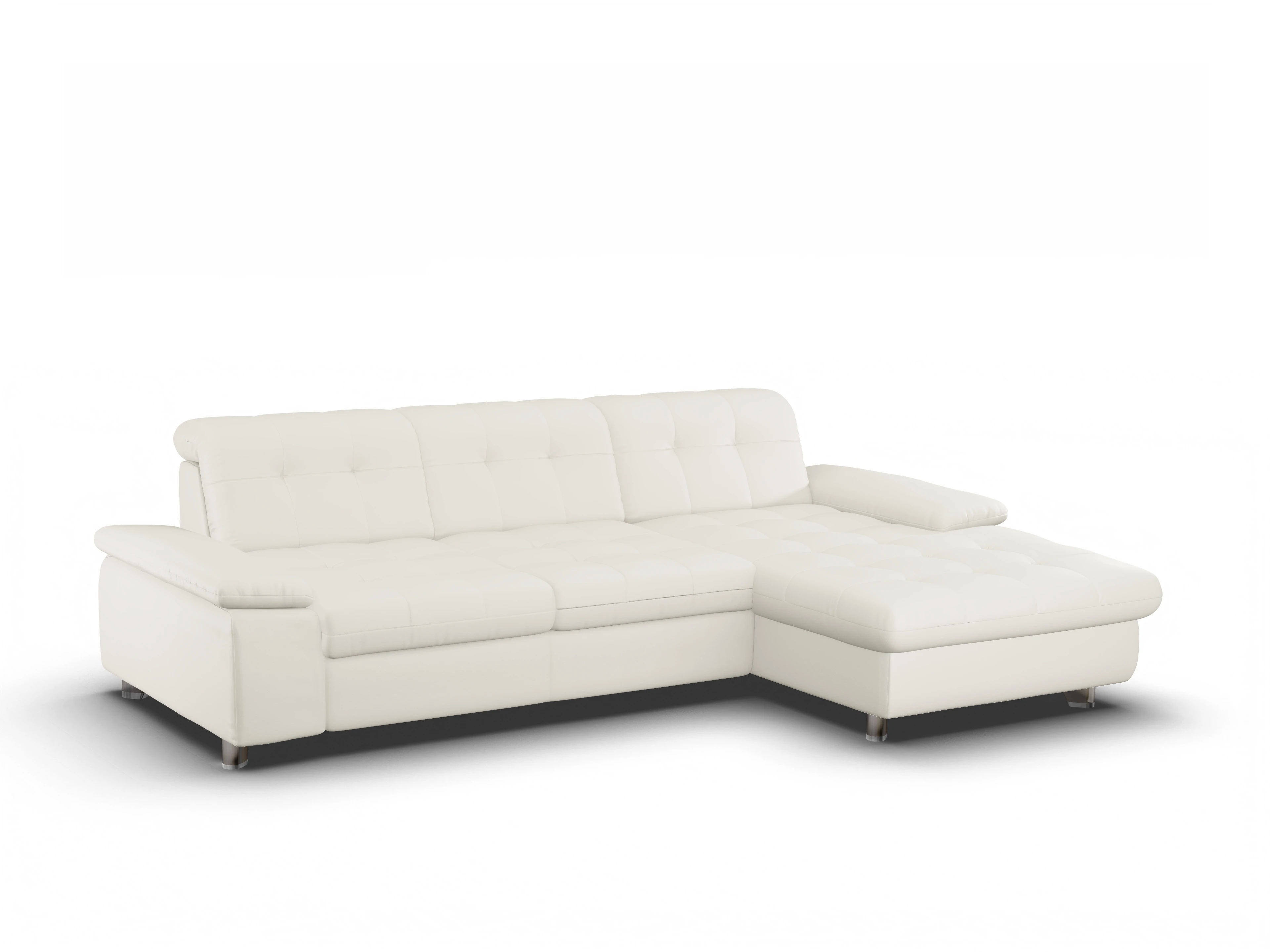 Ansicht des Produktes SC Select 1012 Ecksofa rechts Abschluss offen in Leder Beige