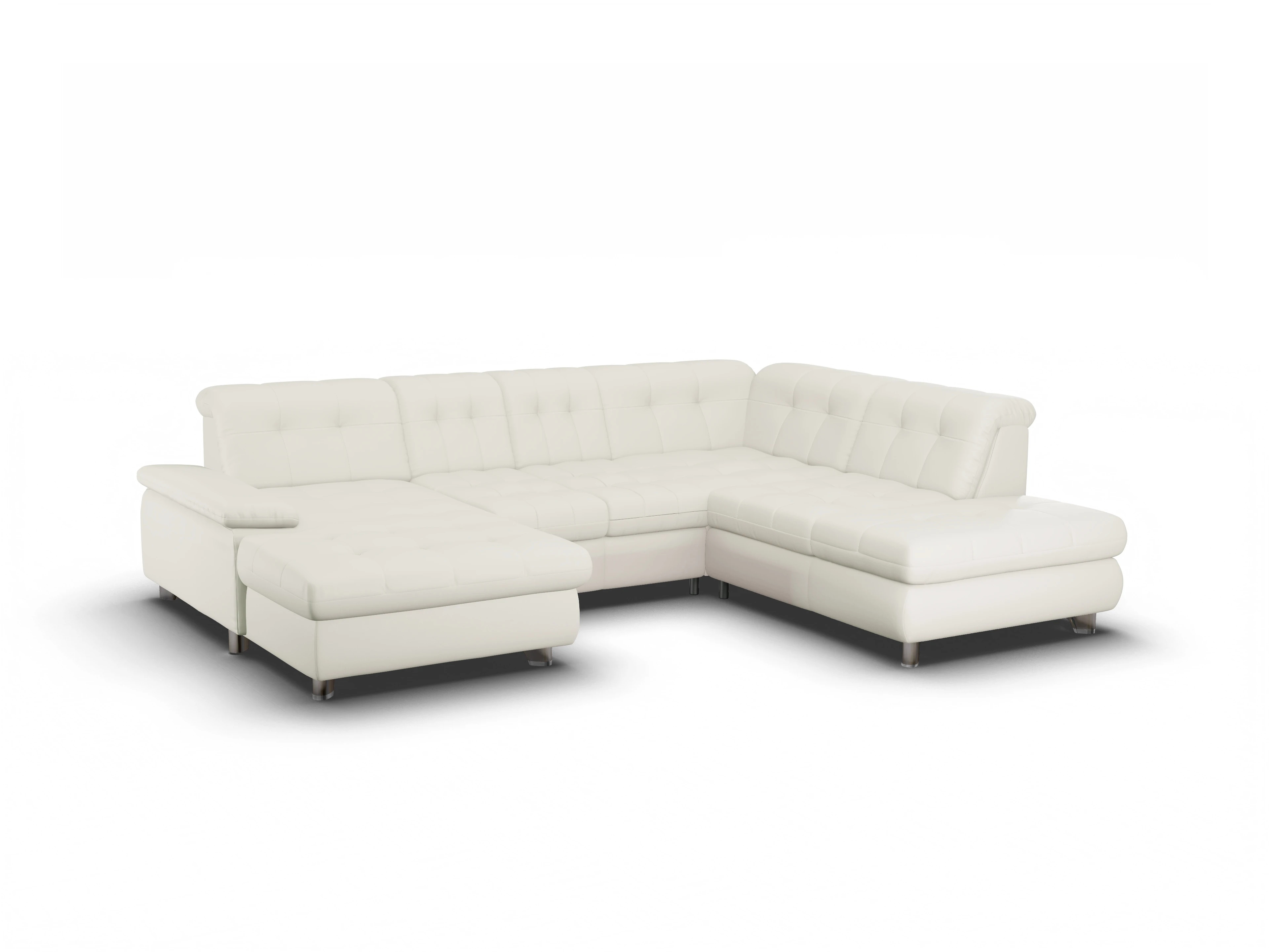 Sitz Concept select 1012 Canapé Small SE1,5Aho L Ansicht des Produktes SC Select 1012 Wohnlandschaft offen beidseitig in Leder Beige