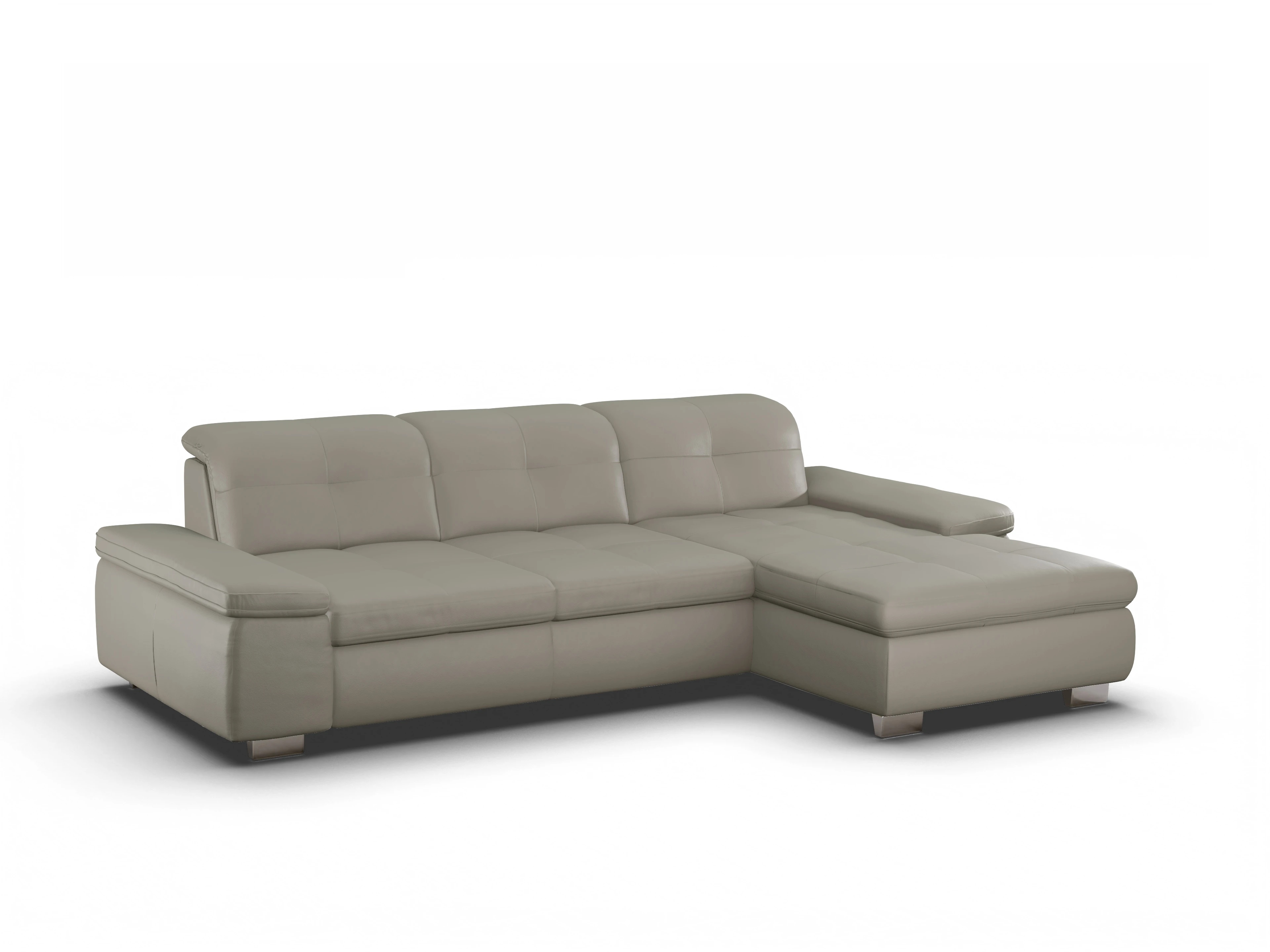 Ansicht des Produktes SC Select 1001 Ecksofa rechts Abschluss offen in Leder Grün