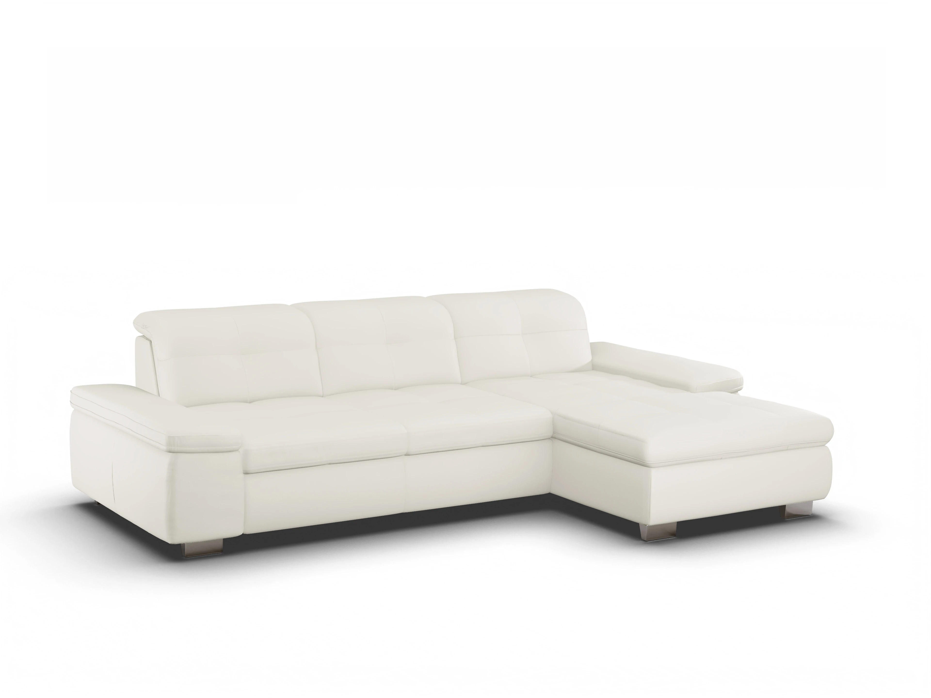 Ansicht des Produktes SC Select 1001 Ecksofa rechts Abschluss offen in Leder Beige