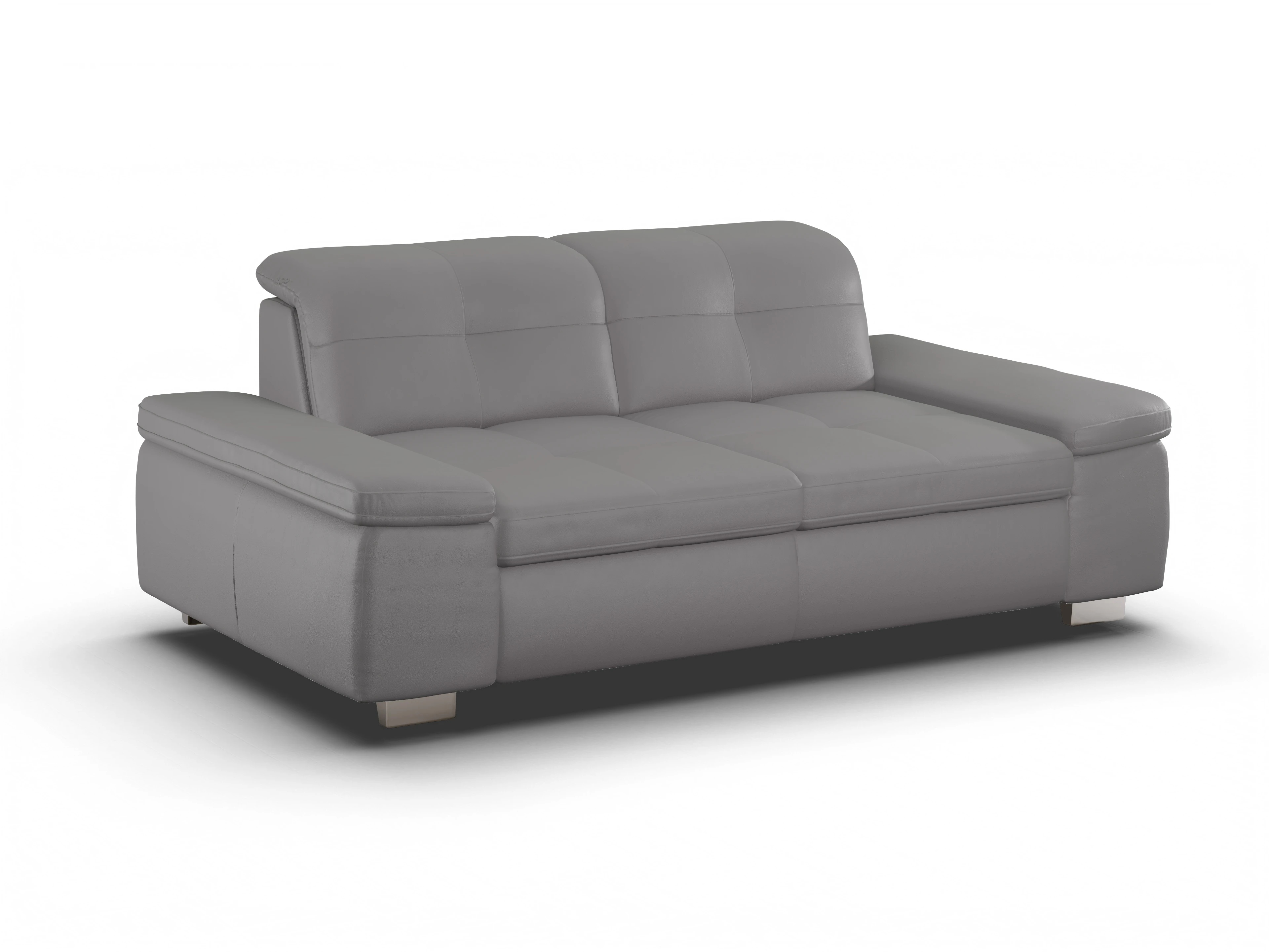 Sitz Concept select 1001 3-Sitzer Sofa Ansicht des Produktes SC Select 1001 3-Sitzer Sofa in Leder Grau