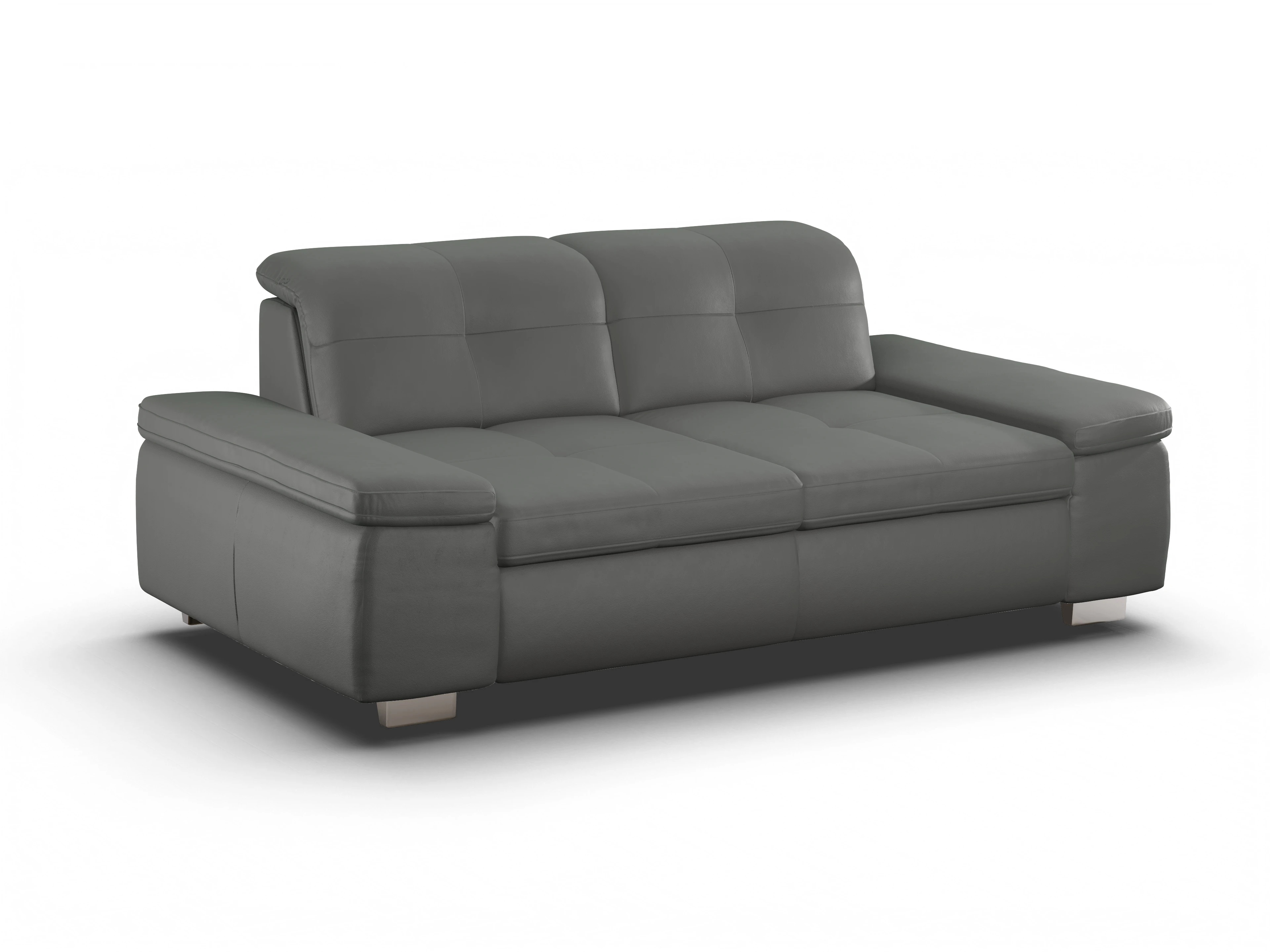 Ansicht des Produktes SC Select 1001 3-Sitzer Sofa in Leder Grau