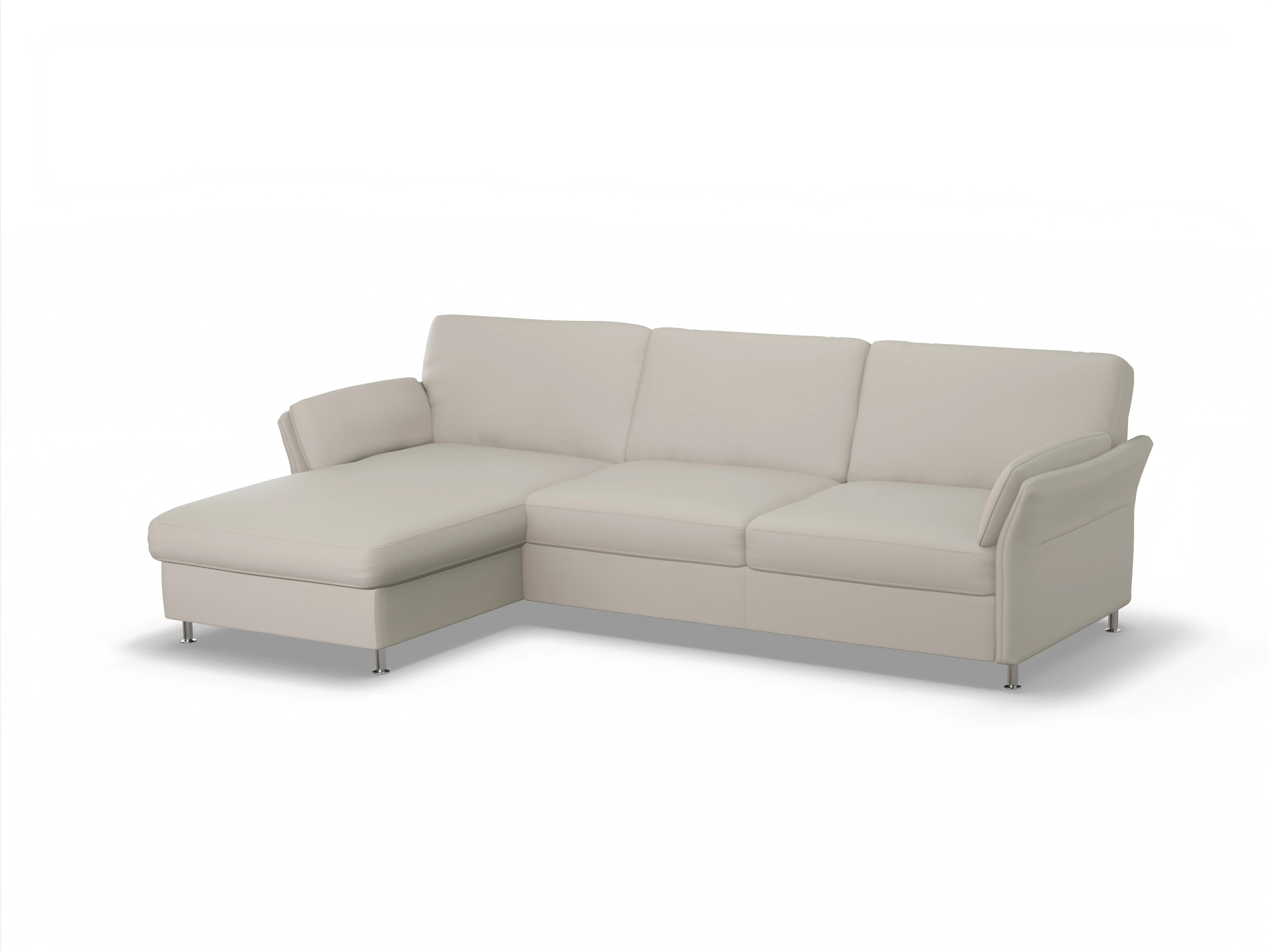 Ansicht des Produktes SC Family 1067 Ecksofa links Abschluss offen in Stoff Beige