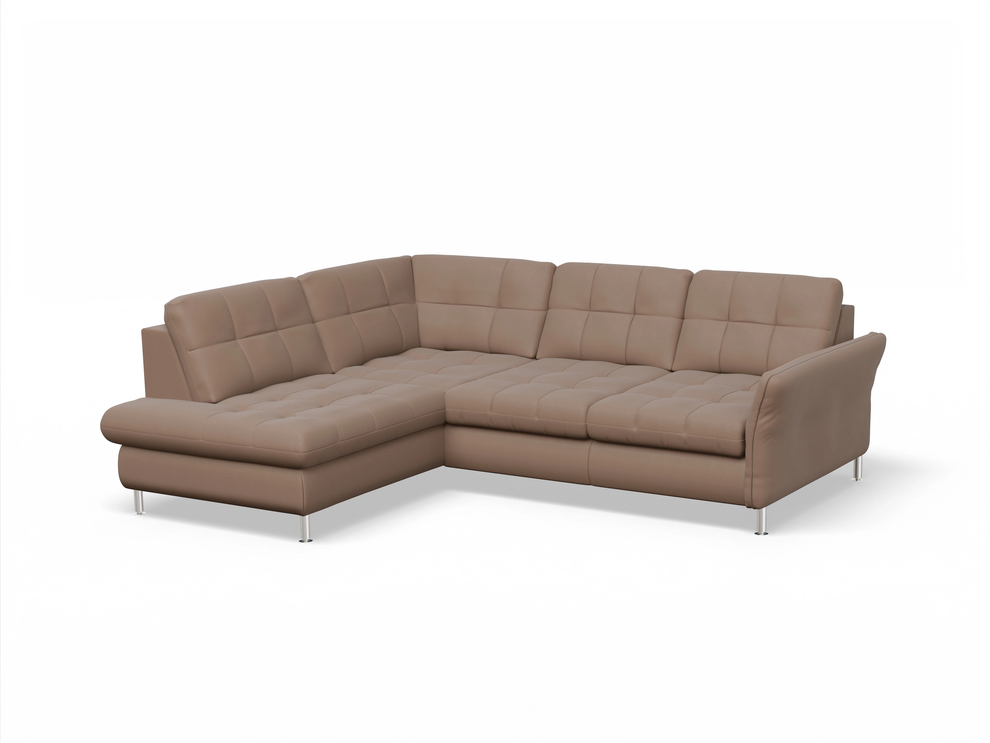 Ansicht des Produktes SC Smart 1064 Ecksofa links Abschluss offen in Stoff Beige