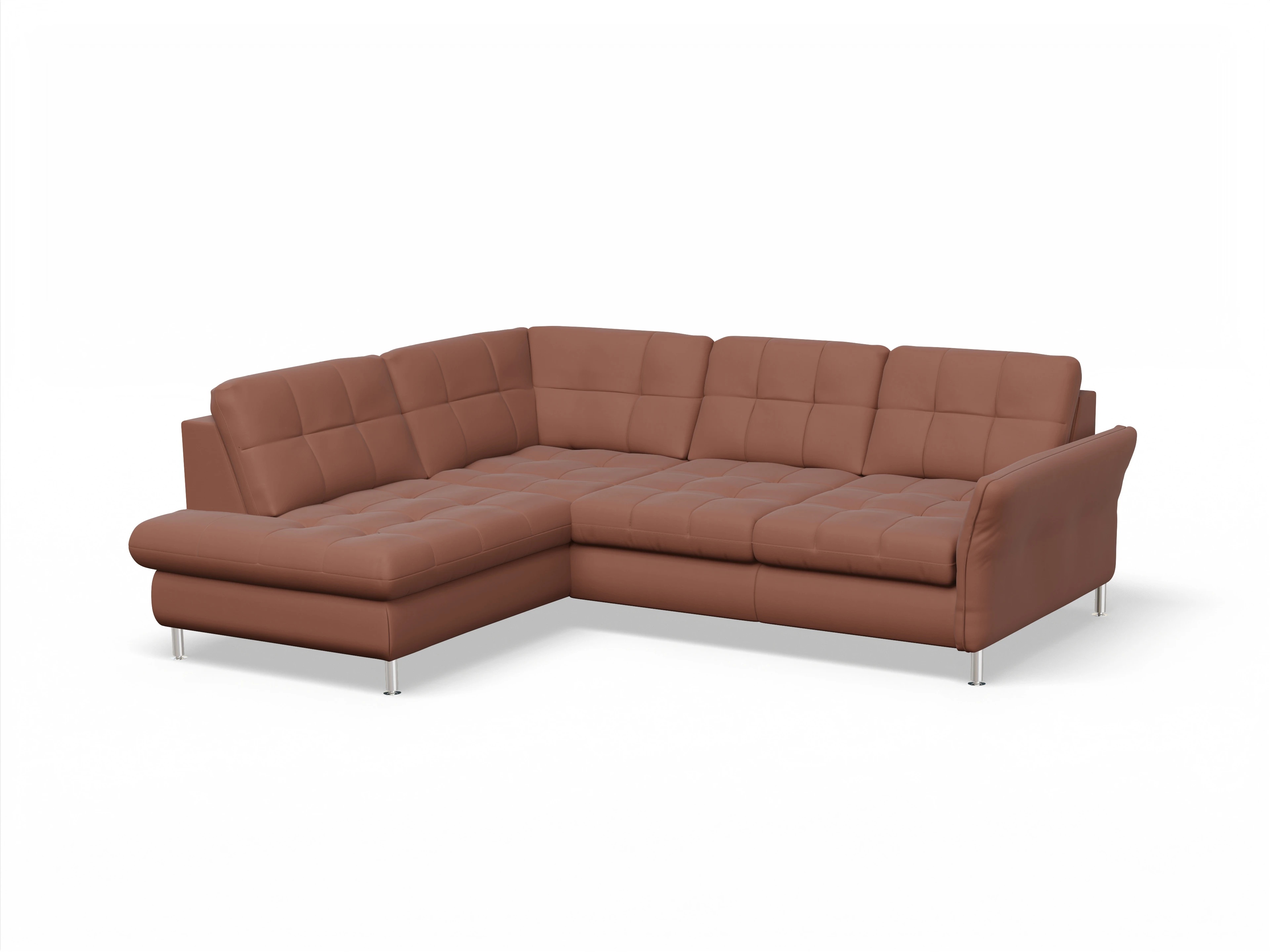 Ansicht des Produktes SC Smart 1064 Ecksofa links Abschluss offen in Stoff Orange