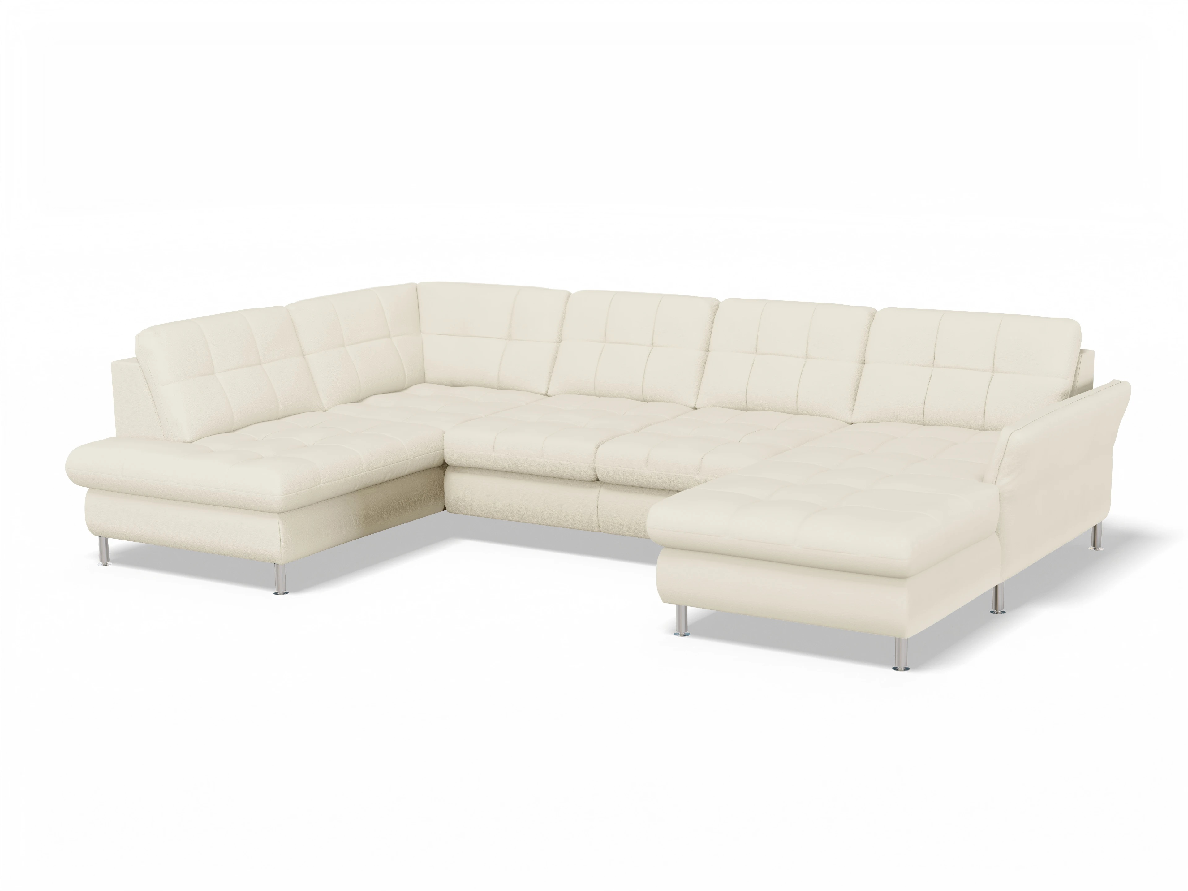 Ansicht des Produktes SC Smart 1064 Wohnlandschaft offen beidseitig in Stoff Beige