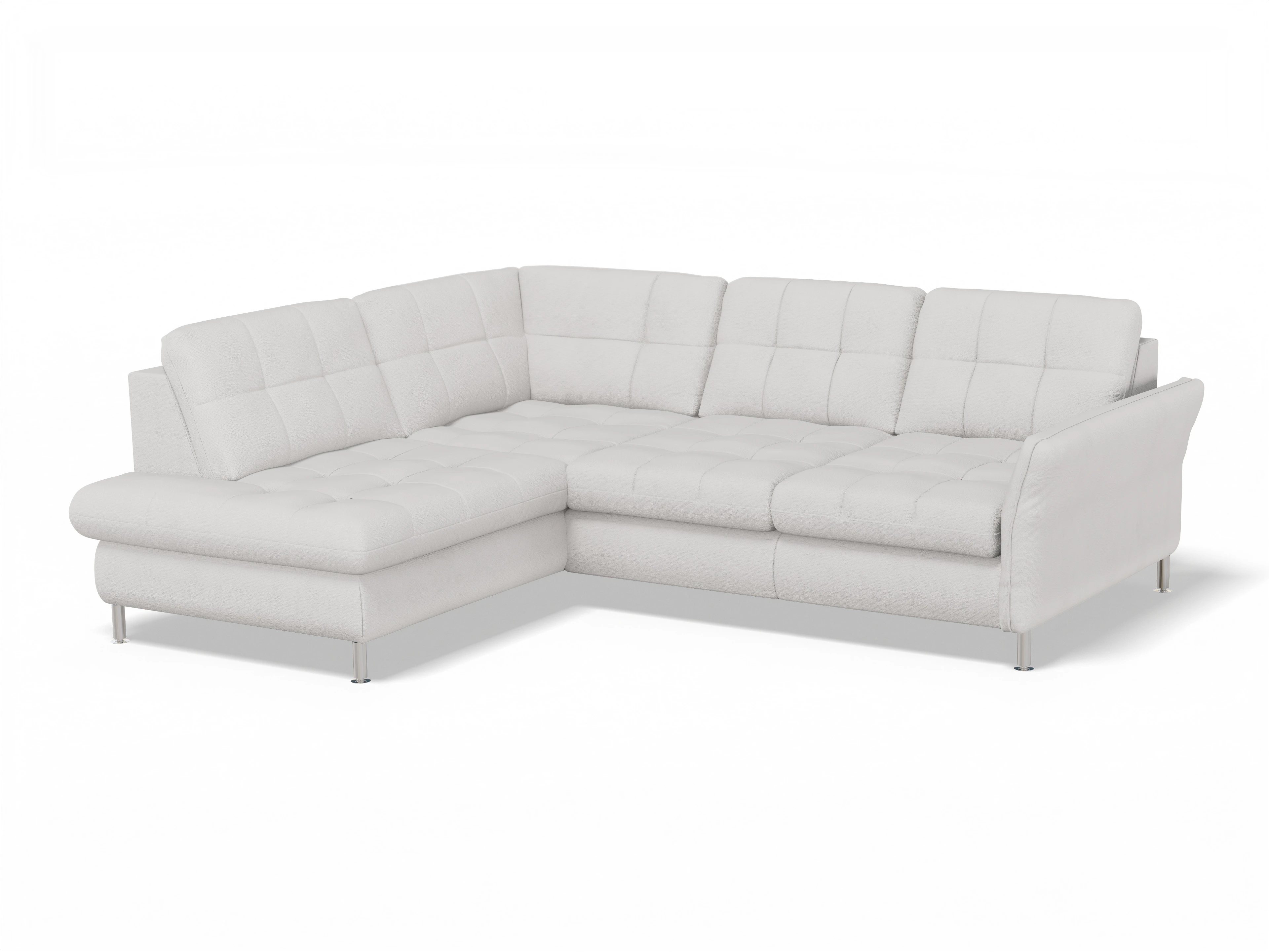 Ansicht des Produktes SC Smart 1064 Ecksofa links Abschluss offen in Stoff Grau