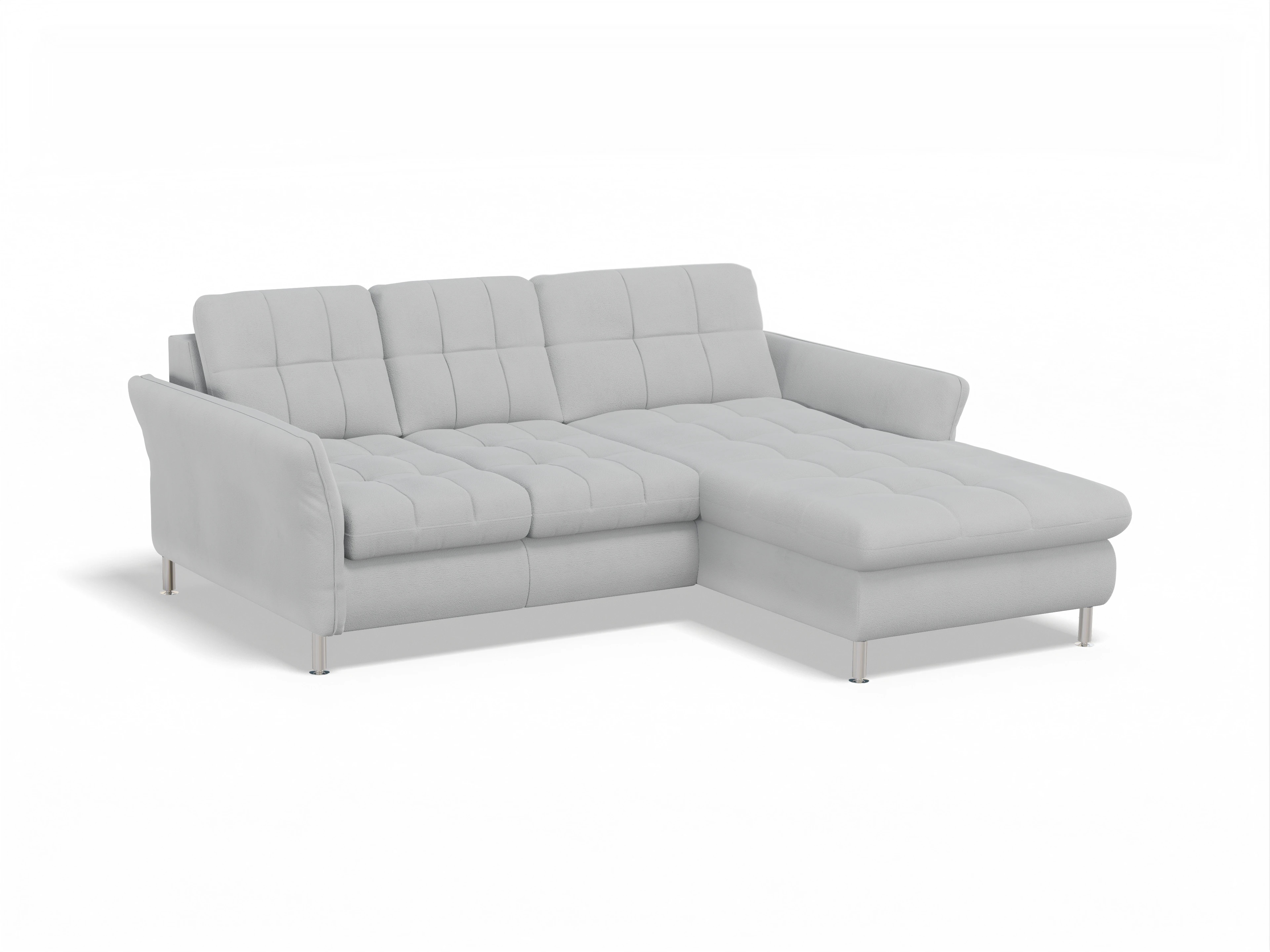 Ansicht des Produktes SC Smart 1064 Ecksofa rechts Abschluss offen in Stoff Grau
