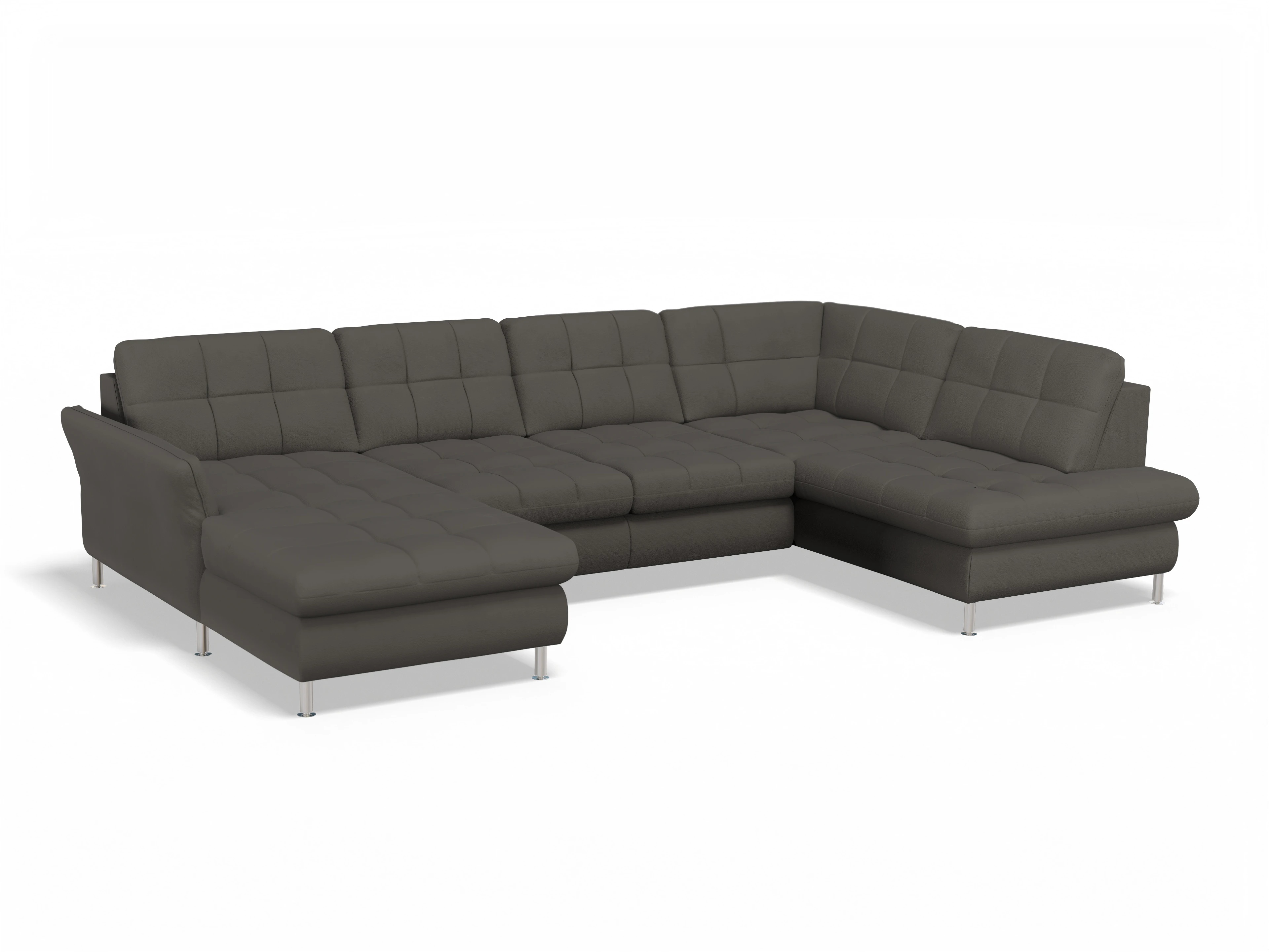 Sitz Concept smart 1064 Canapé Medium 1KO L Ansicht des Produktes SC Smart 1064 Wohnlandschaft offen beidseitig in Stoff Grau