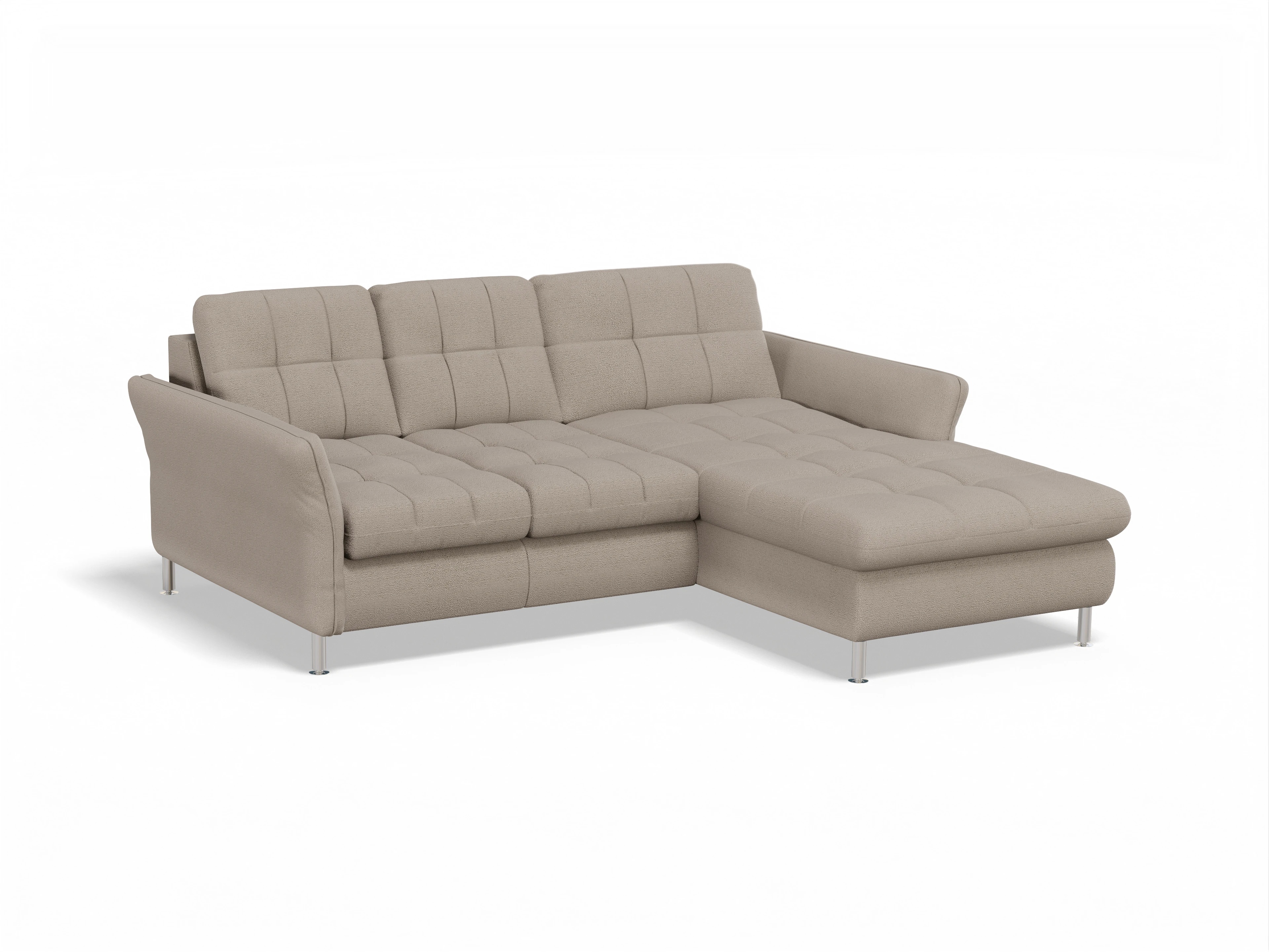 Ansicht des Produktes SC Smart 1064 Ecksofa rechts Abschluss offen in Stoff Beige