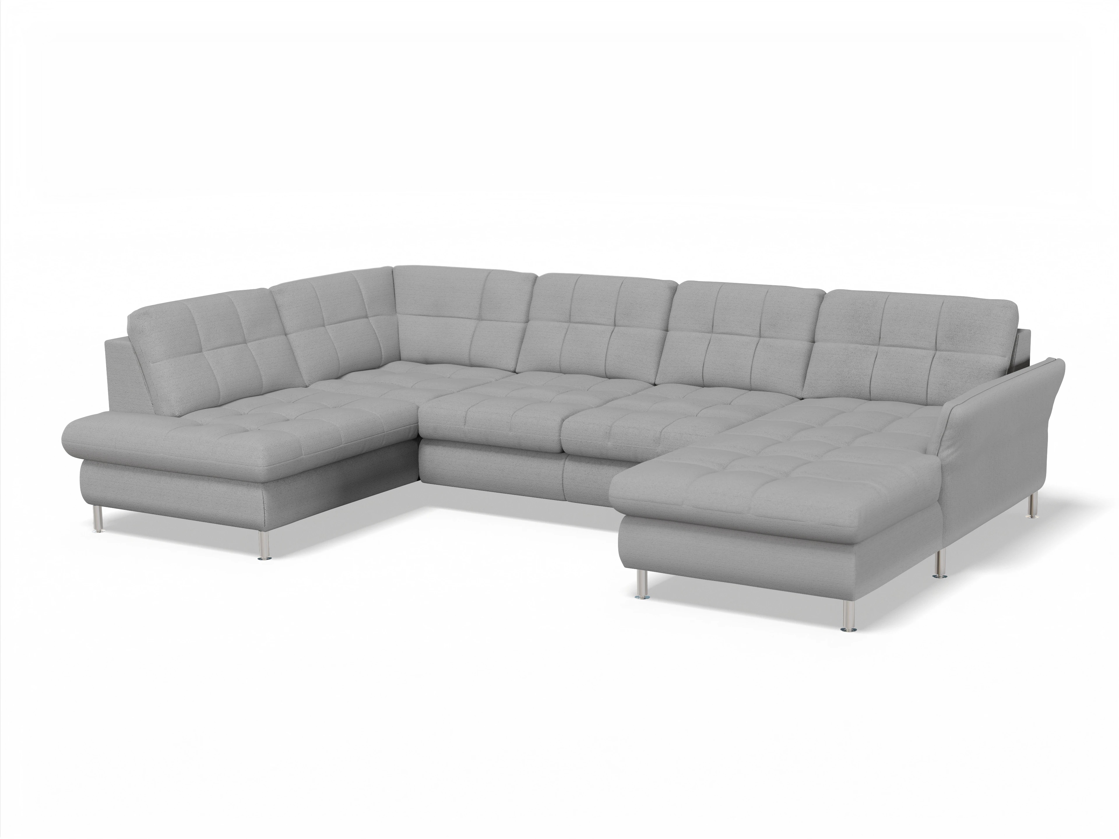 Ansicht des Produktes SC Smart 1064 Wohnlandschaft offen beidseitig in Stoff Grau