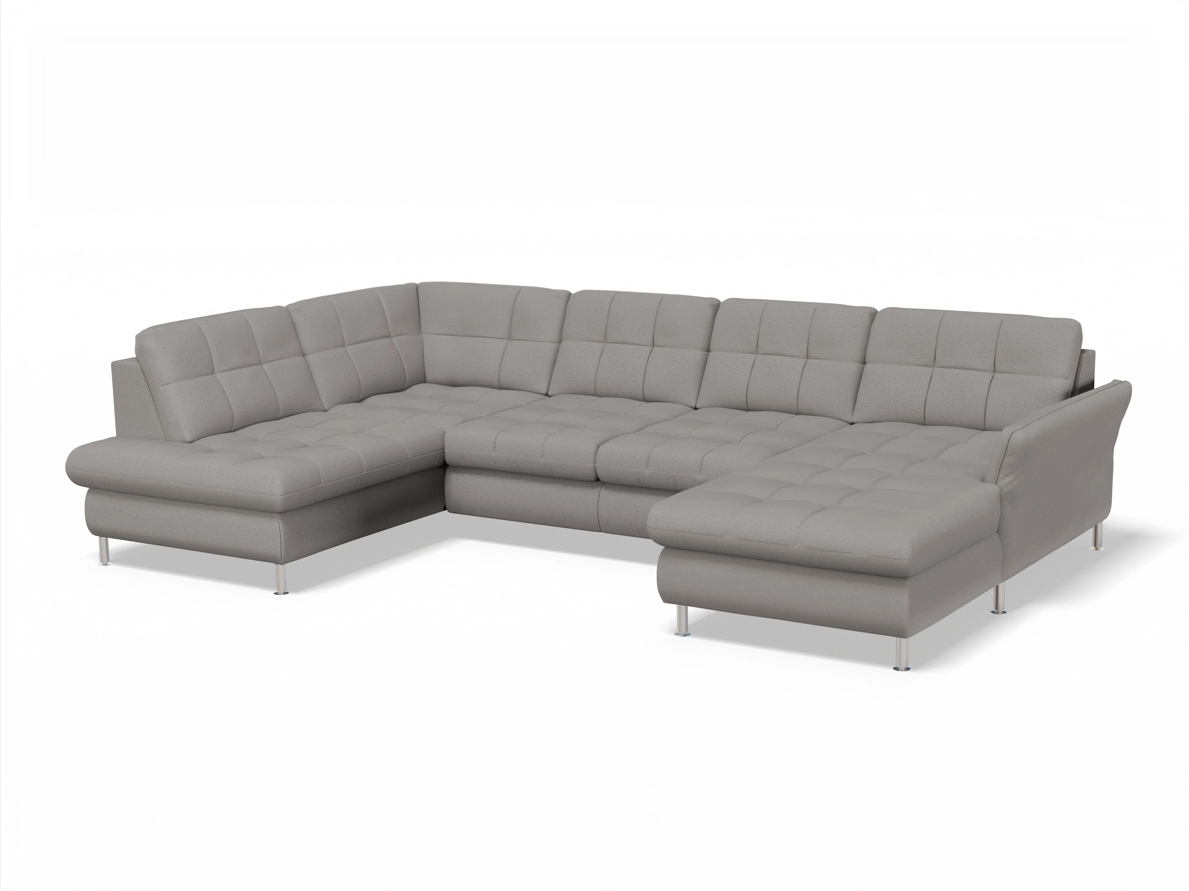 Sitz Concept smart 1064 Canapé Medium 1KO R Ansicht des Produktes SC Smart 1064 Wohnlandschaft offen beidseitig in Stoff Grau