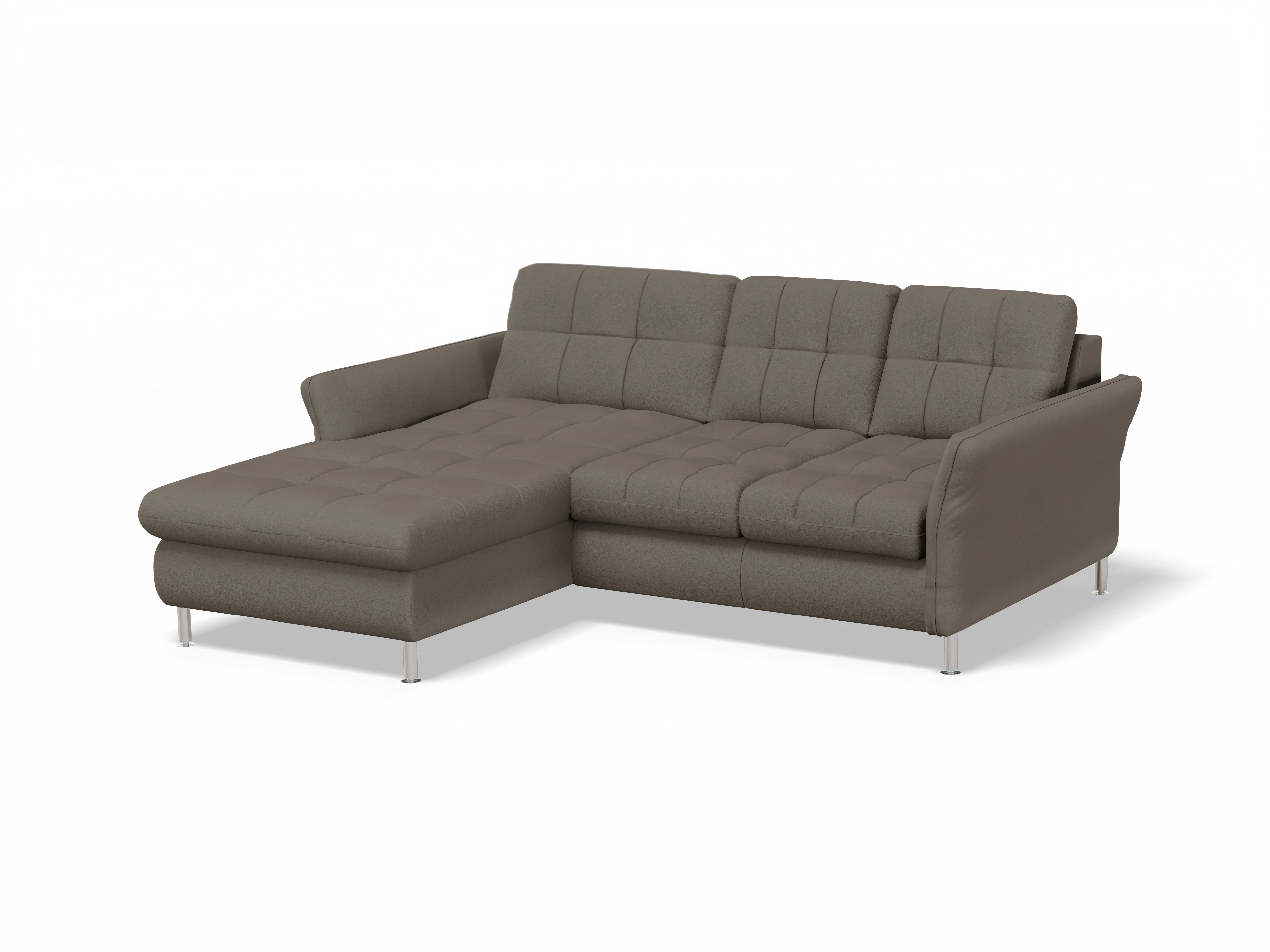 Sitz Concept smart 1064 Canapé Small L Ansicht des Produktes SC Smart 1064 Ecksofa links Abschluss offen in Stoff Grau