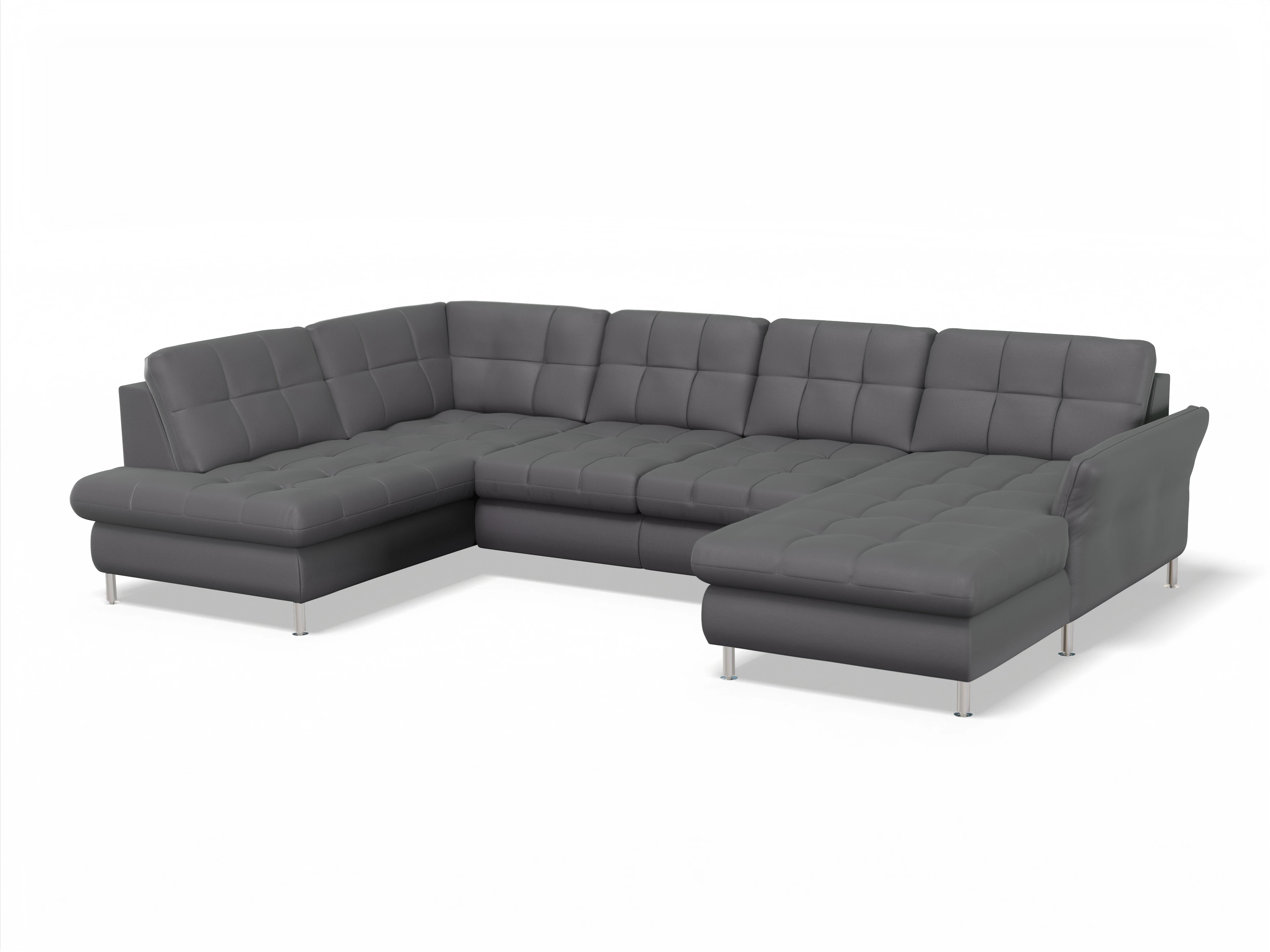 Sitz Concept smart 1064 Canapé Medium 1KO R Ansicht des Produktes SC Smart 1064 Wohnlandschaft offen beidseitig in Stoff Grau