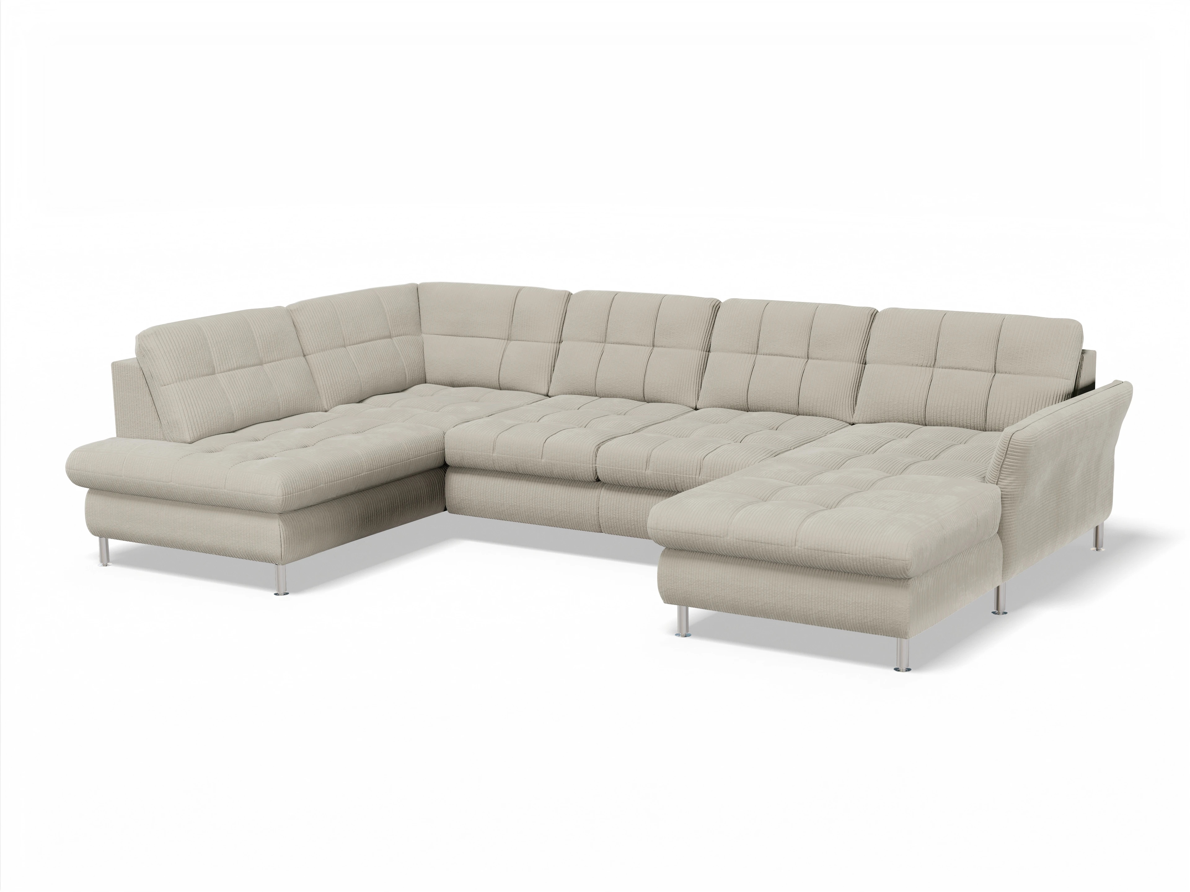 Sitz Concept smart 1064 Canapé Medium 1KO R Ansicht des Produktes SC Smart 1064 Wohnlandschaft offen beidseitig in Stoff Beige