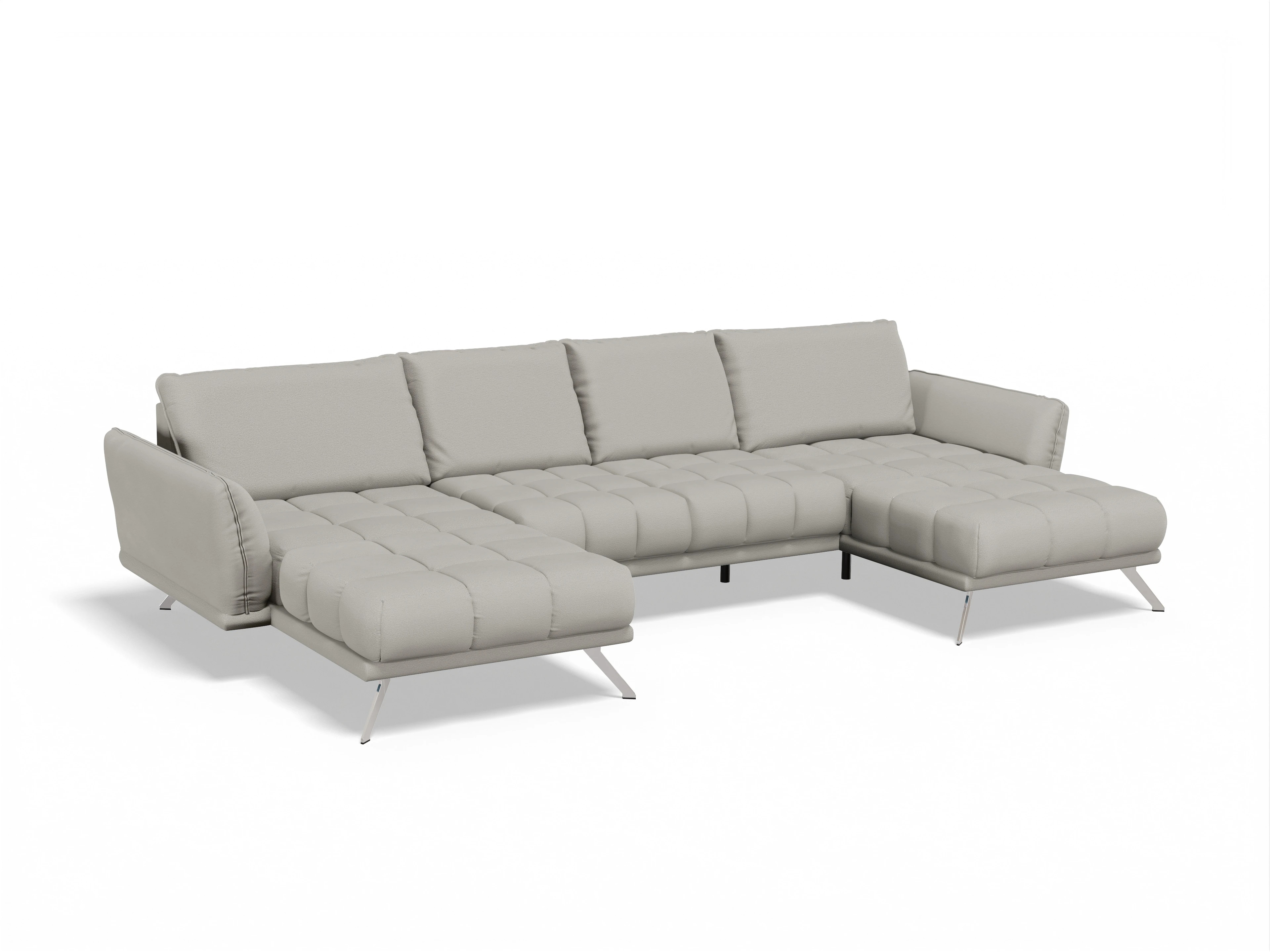 Sitz Concept smart 1065 Canape Medium Ansicht des Produktes SC Smart 1065 Wohnlandschaft offen beidseitig in Stoff Grau