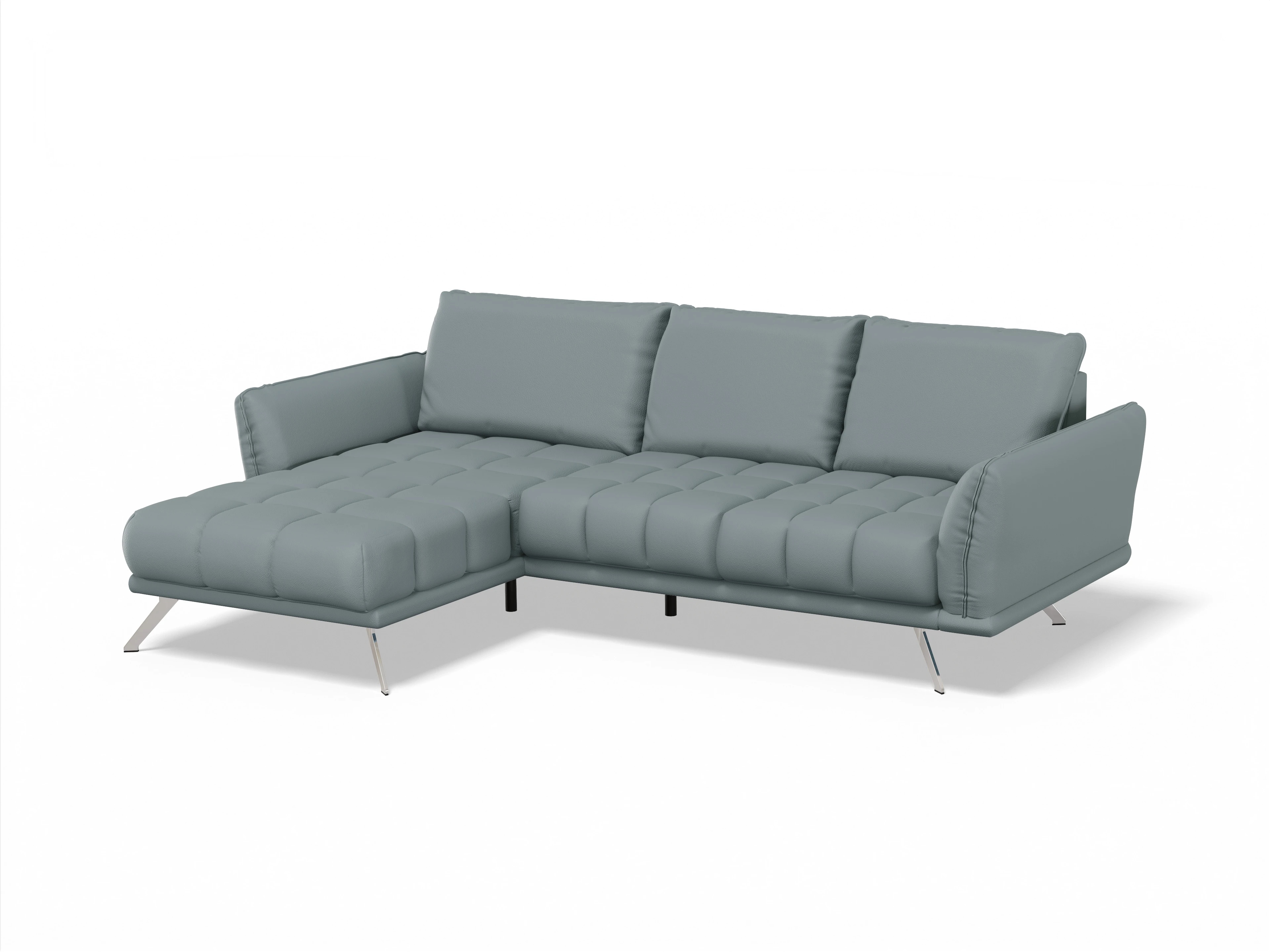 Sitz Concept smart 1065 Canapé Medium L Ansicht des Produktes SC Smart 1065 Ecksofa links Abschluss offen in Stoff Grau
