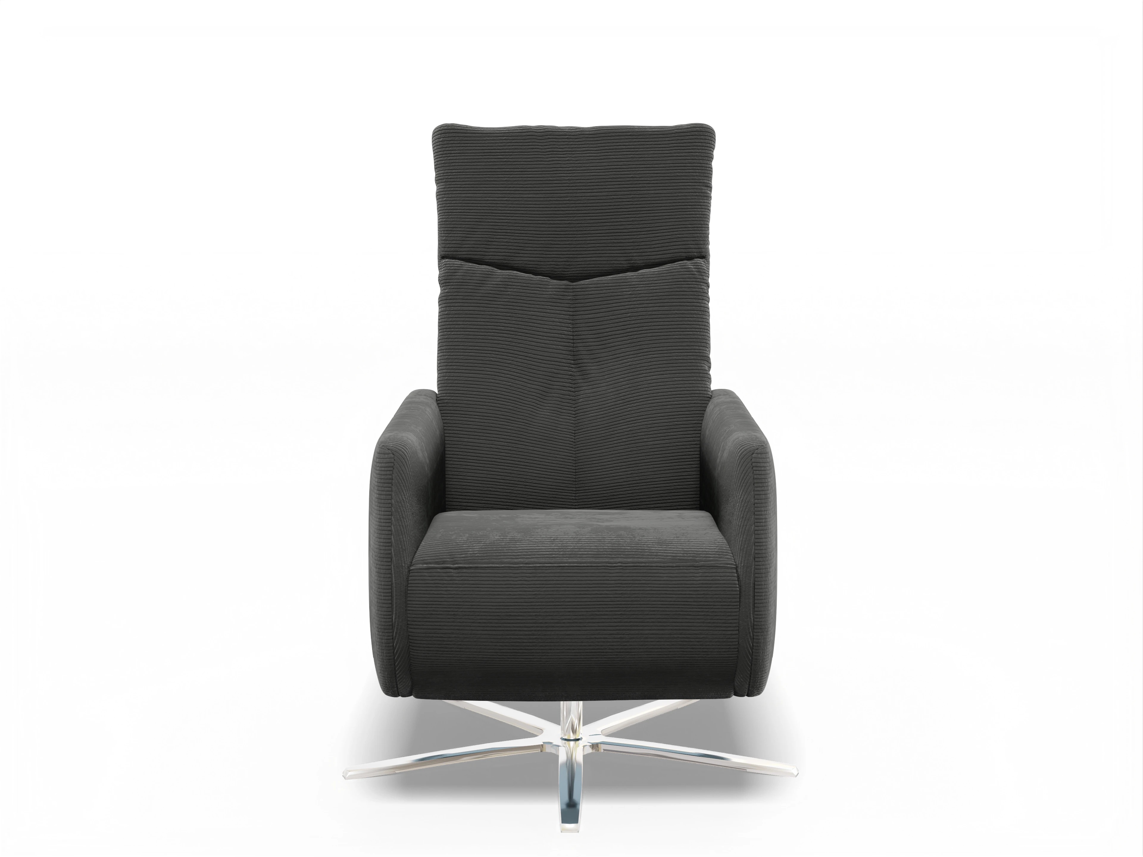 Relaxsessel Movie L Sitzhöhe 50cm Ansicht des Produktes Movie in Stoff Grau