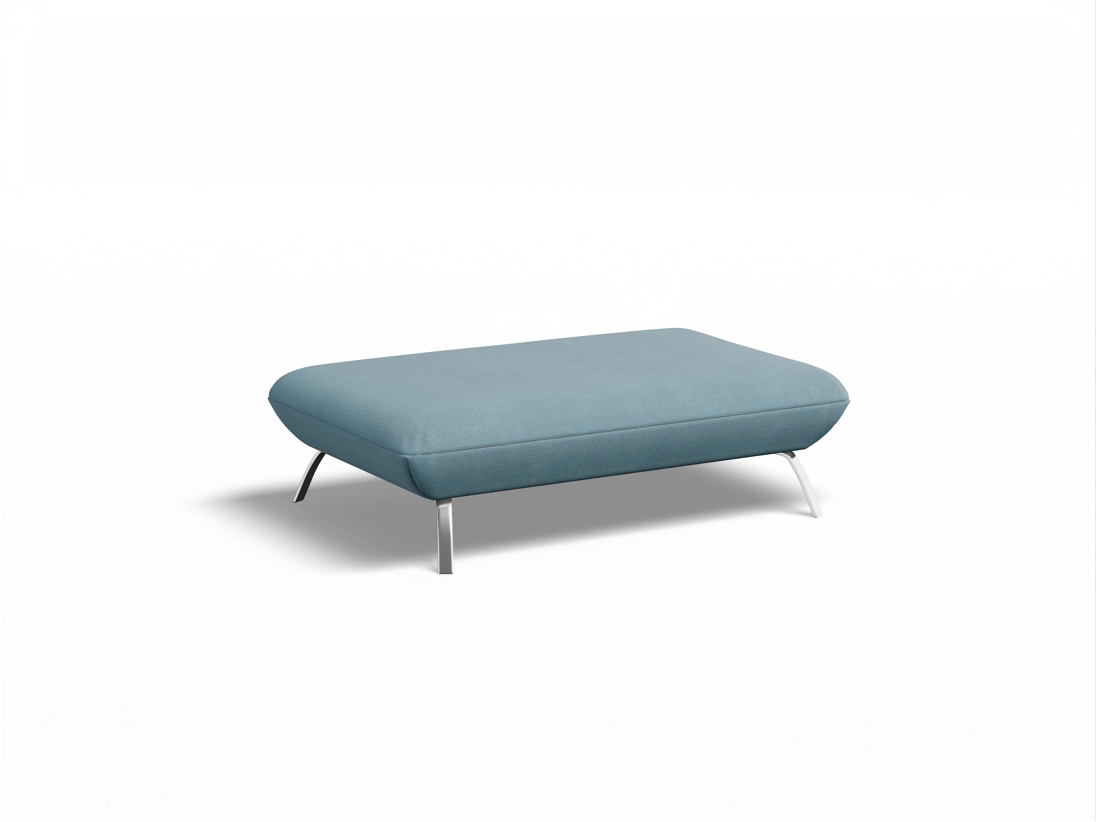 Ansicht des Produktes Dubai Hocker in Stoff Blau