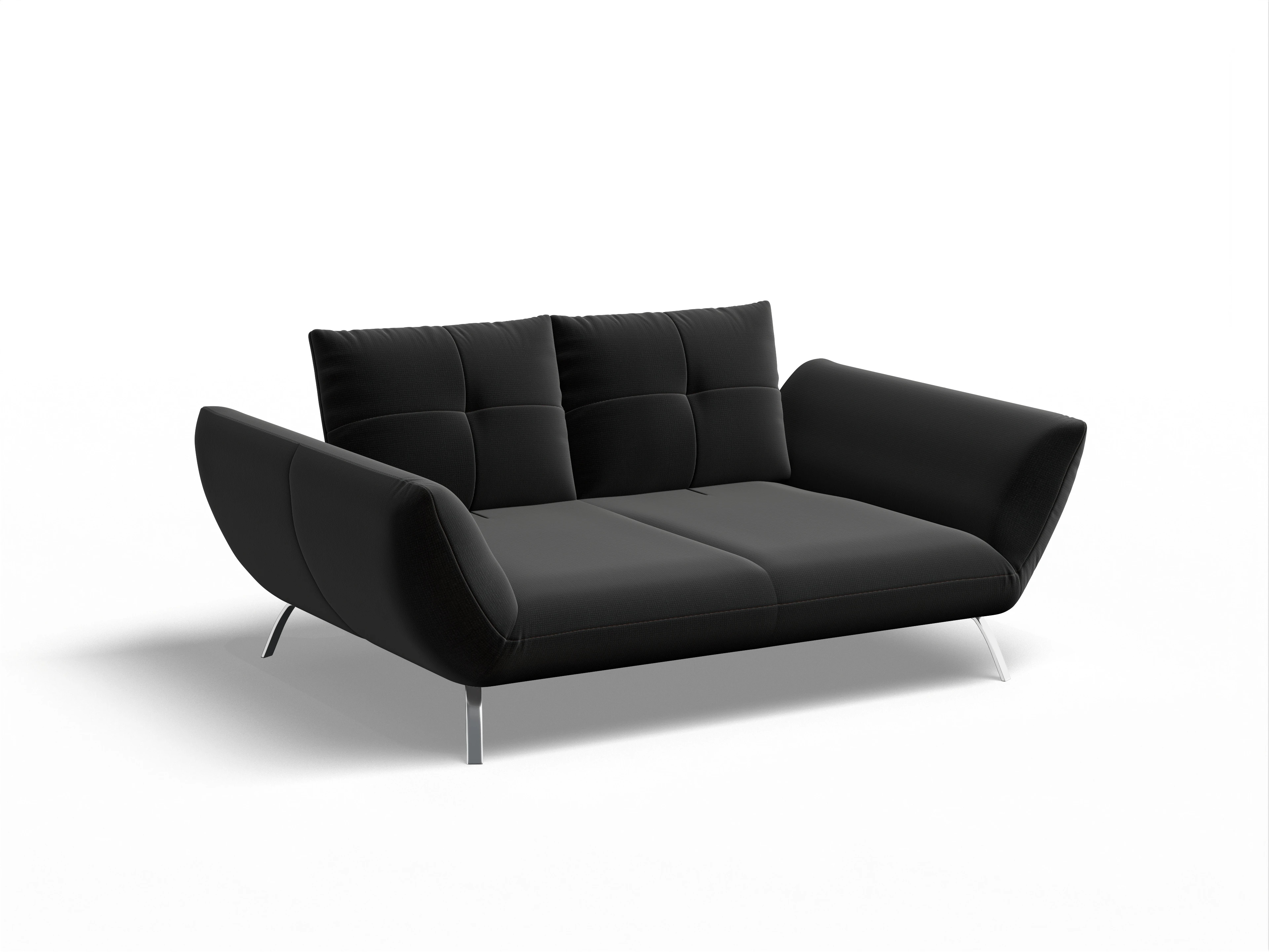 Ansicht des Produktes Dubai 2-Sitzer Sofa in Stoff Schwarz