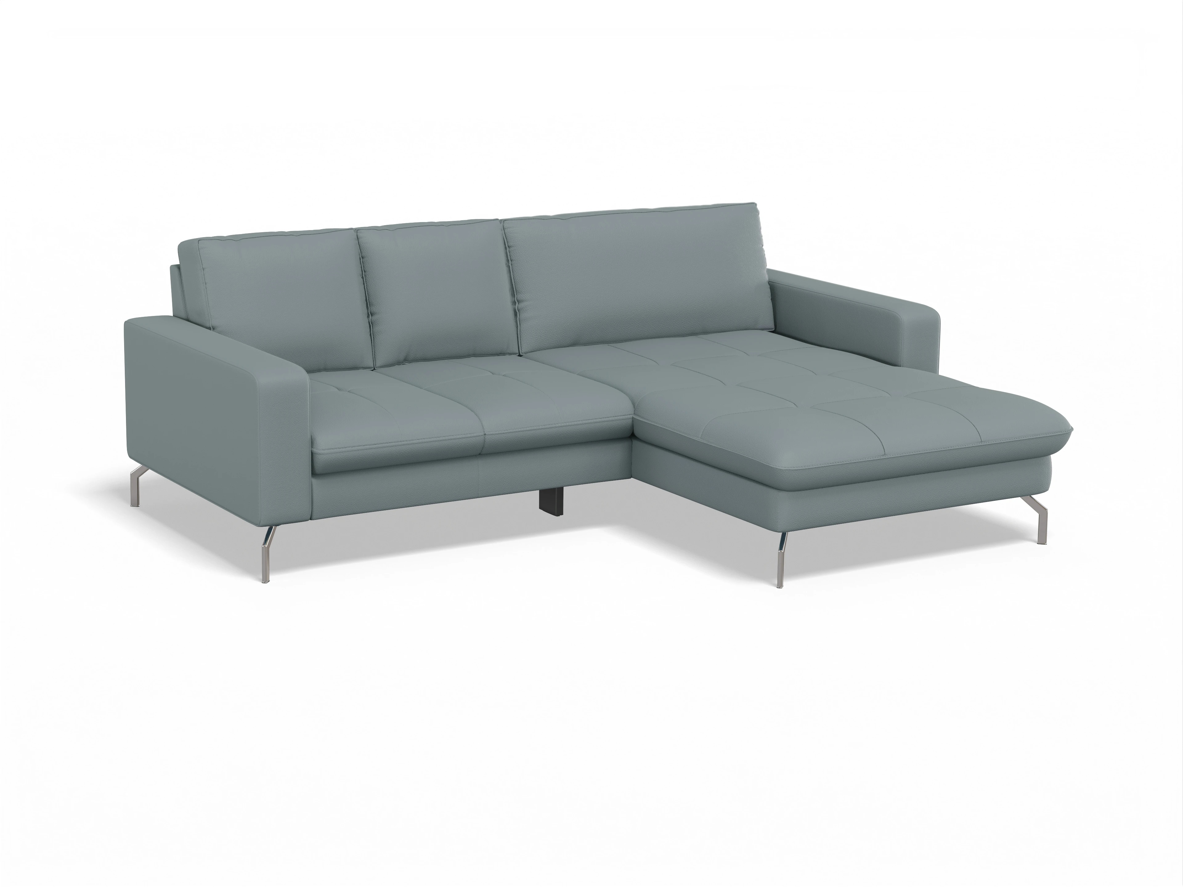 Ansicht des Produktes SC Smart 1075 Ecksofa rechts Abschluss offen in Stoff Grau