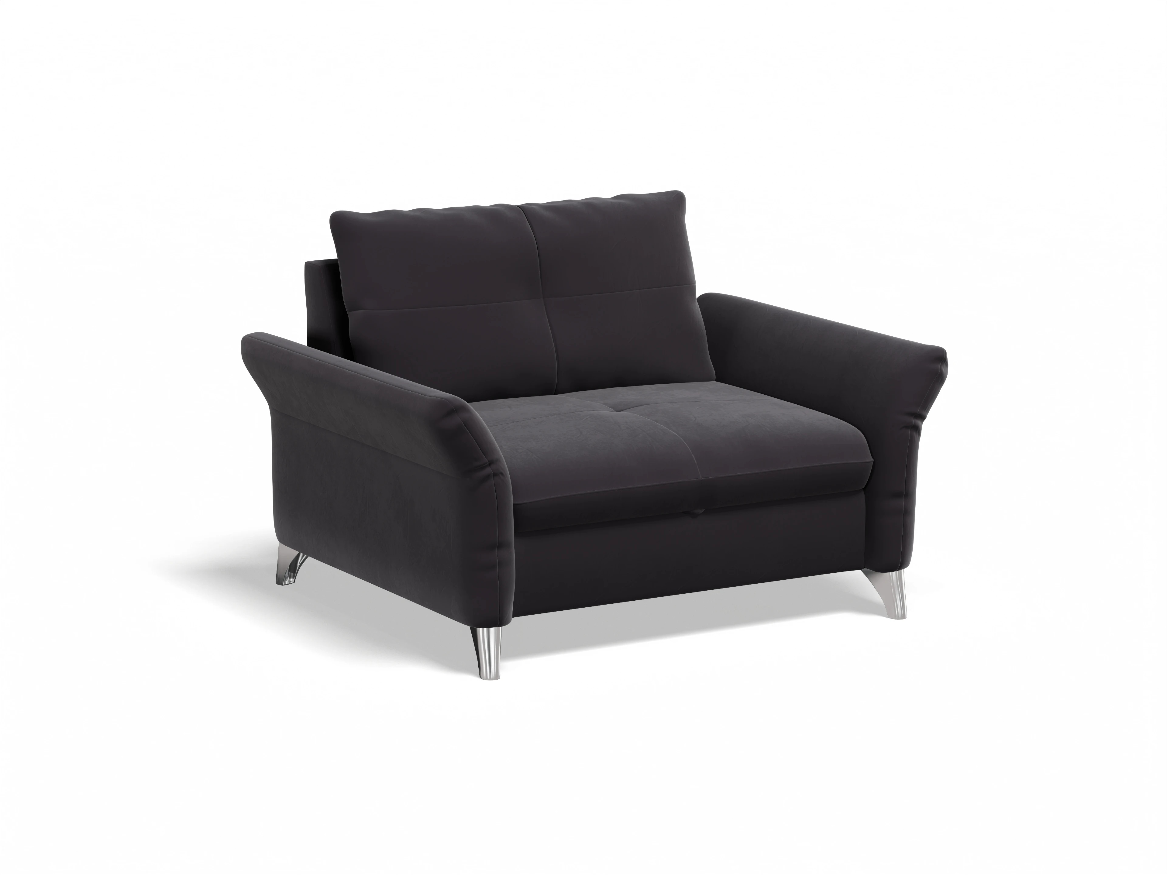 Ansicht des Produktes Georgia Klassische Sessel in Stoff Grau