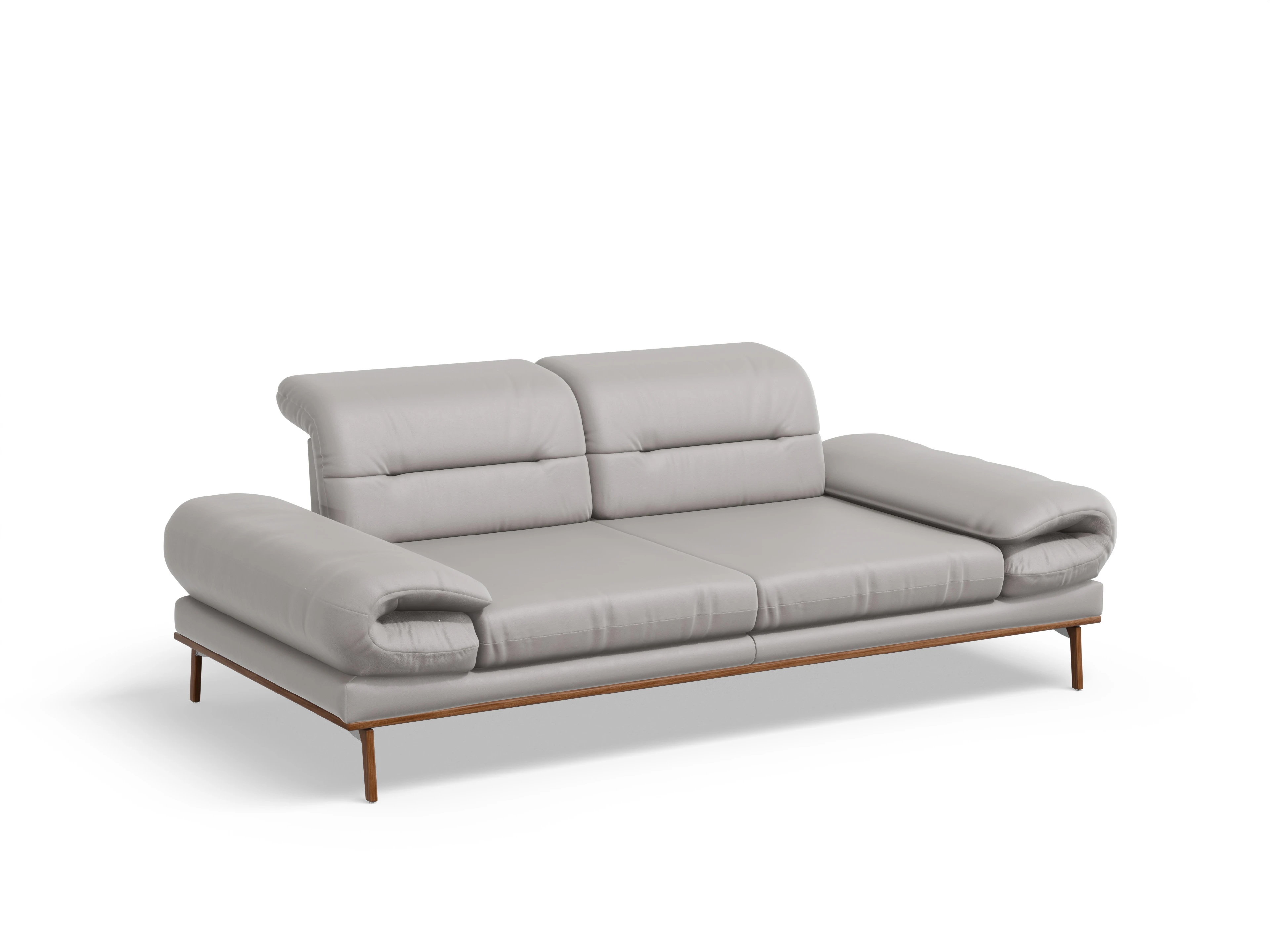 San Marino 2-Sitzer Sofa Ansicht des Produktes San Marino 2-Sitzer Sofa in Leder Grau