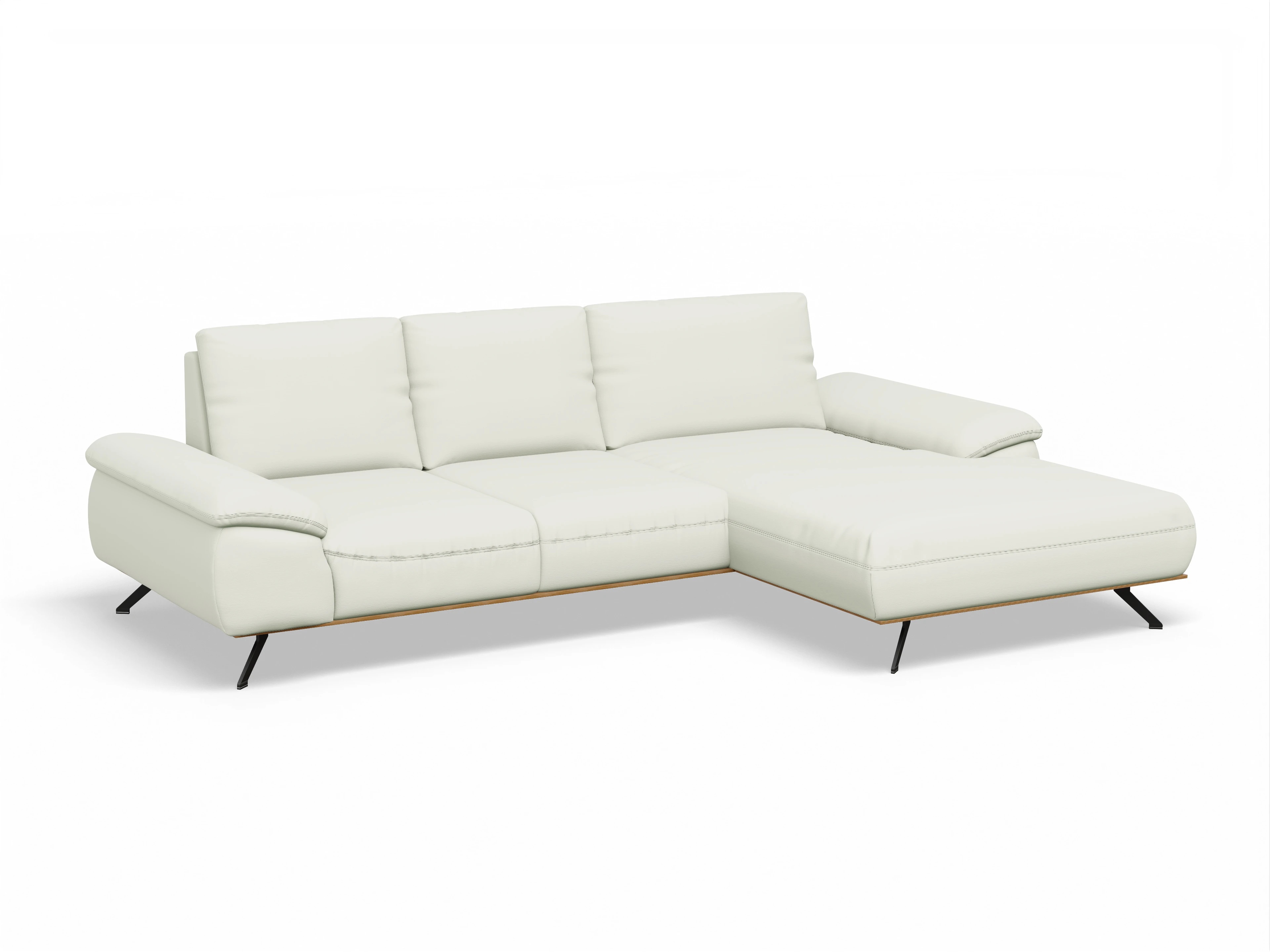 Sitz Concept Family 1029 Can Medium R Ansicht des Produktes SC Family 1029 Ecksofa rechts Abschluss offen in Stoff Beige