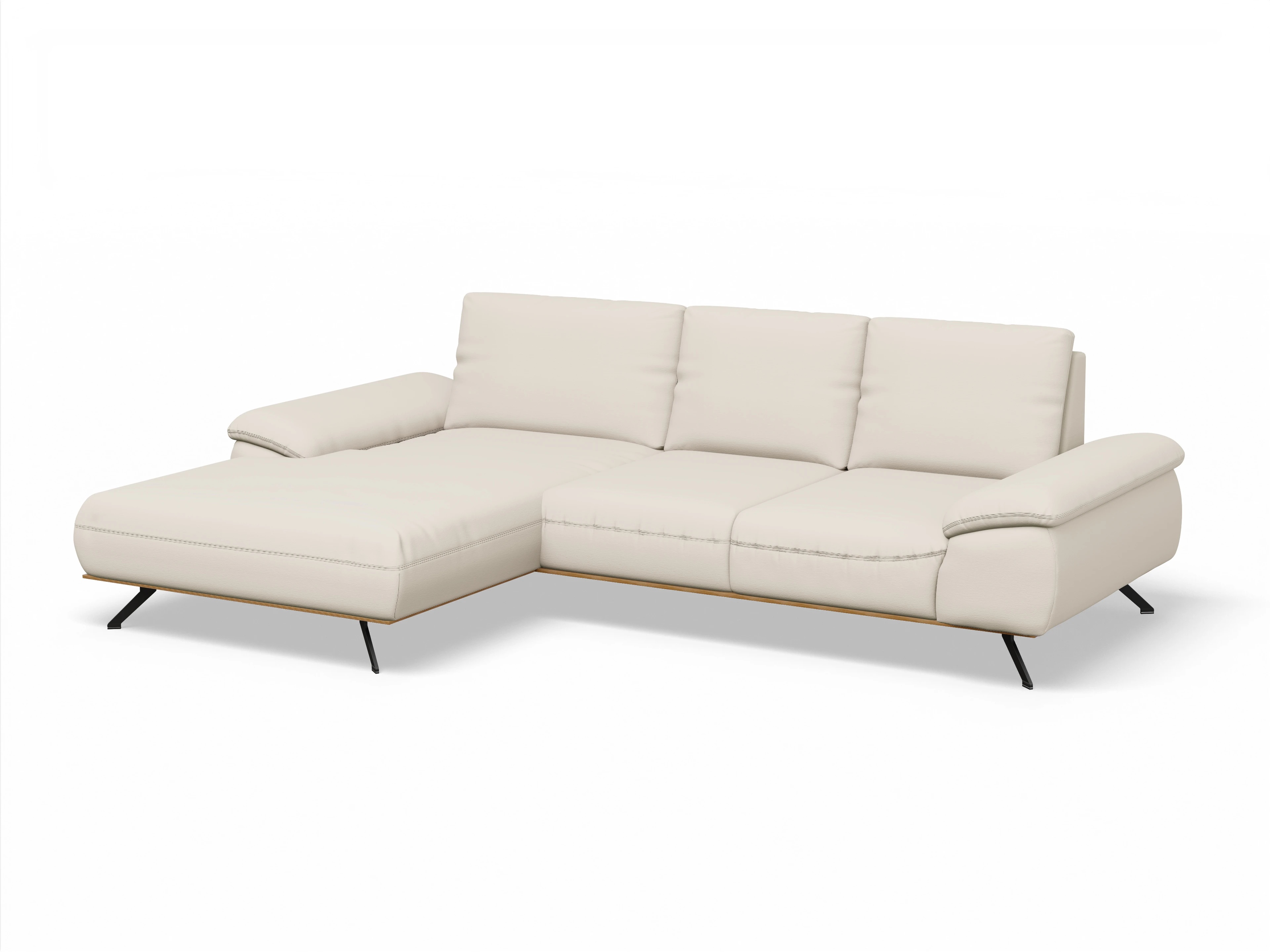 Sitz Concept Family 1029 Can Medium L Ansicht des Produktes SC Family 1029 Ecksofa links Abschluss offen in Stoff Beige