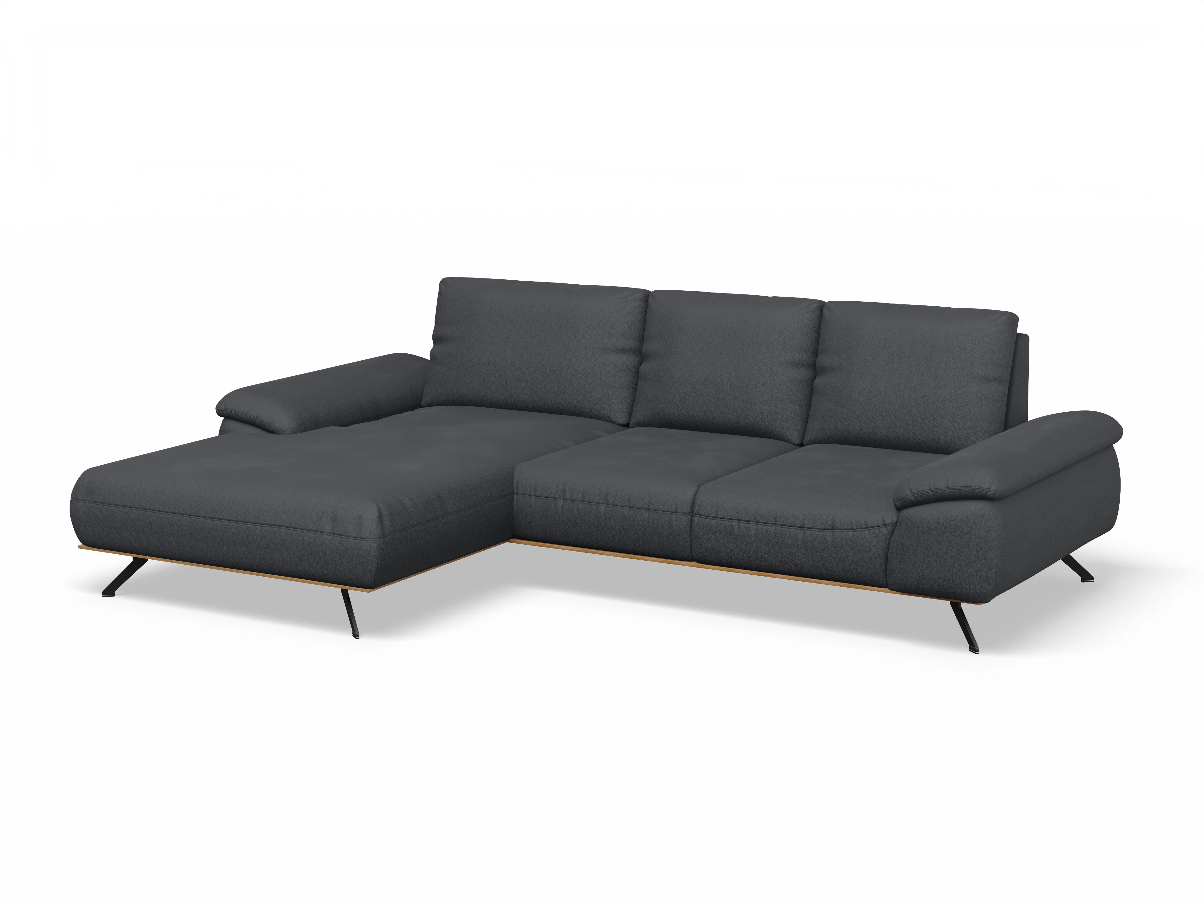 Sitz Concept Family 1029 Can Medium L Ansicht des Produktes SC Family 1029 Ecksofa links Abschluss offen in Stoff Grau