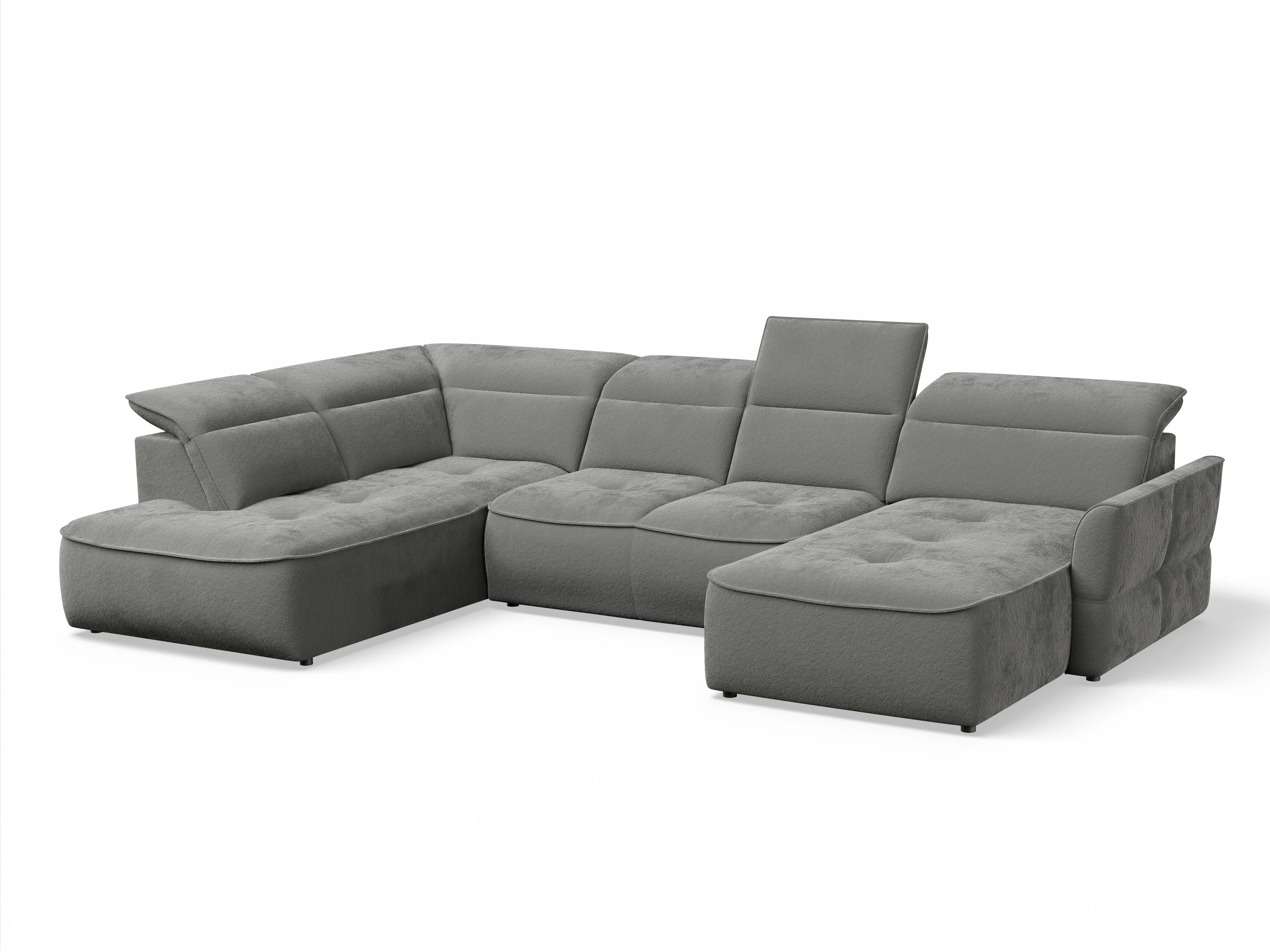 Ansicht des Produktes Toledo Wohnlandschaft offen beidseitig in Stoff Braun