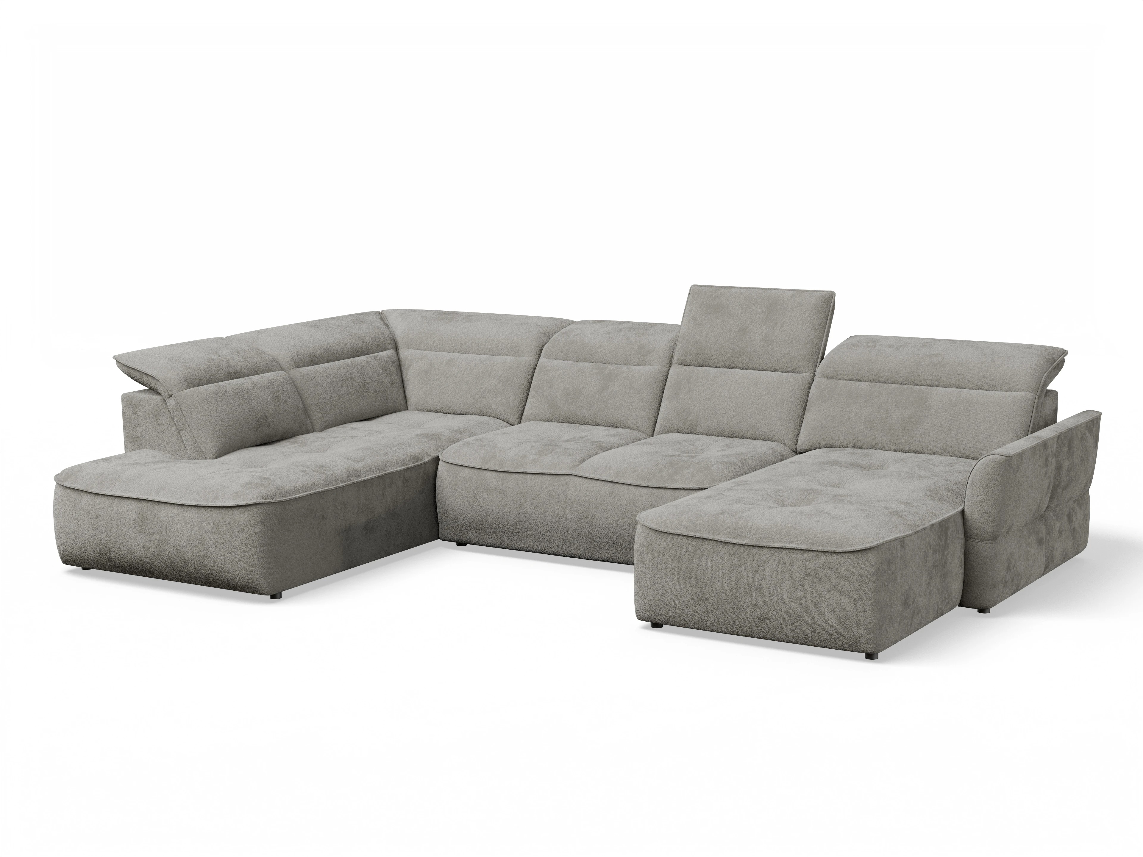 Ansicht des Produktes Toledo Wohnlandschaft offen beidseitig in Stoff Braun