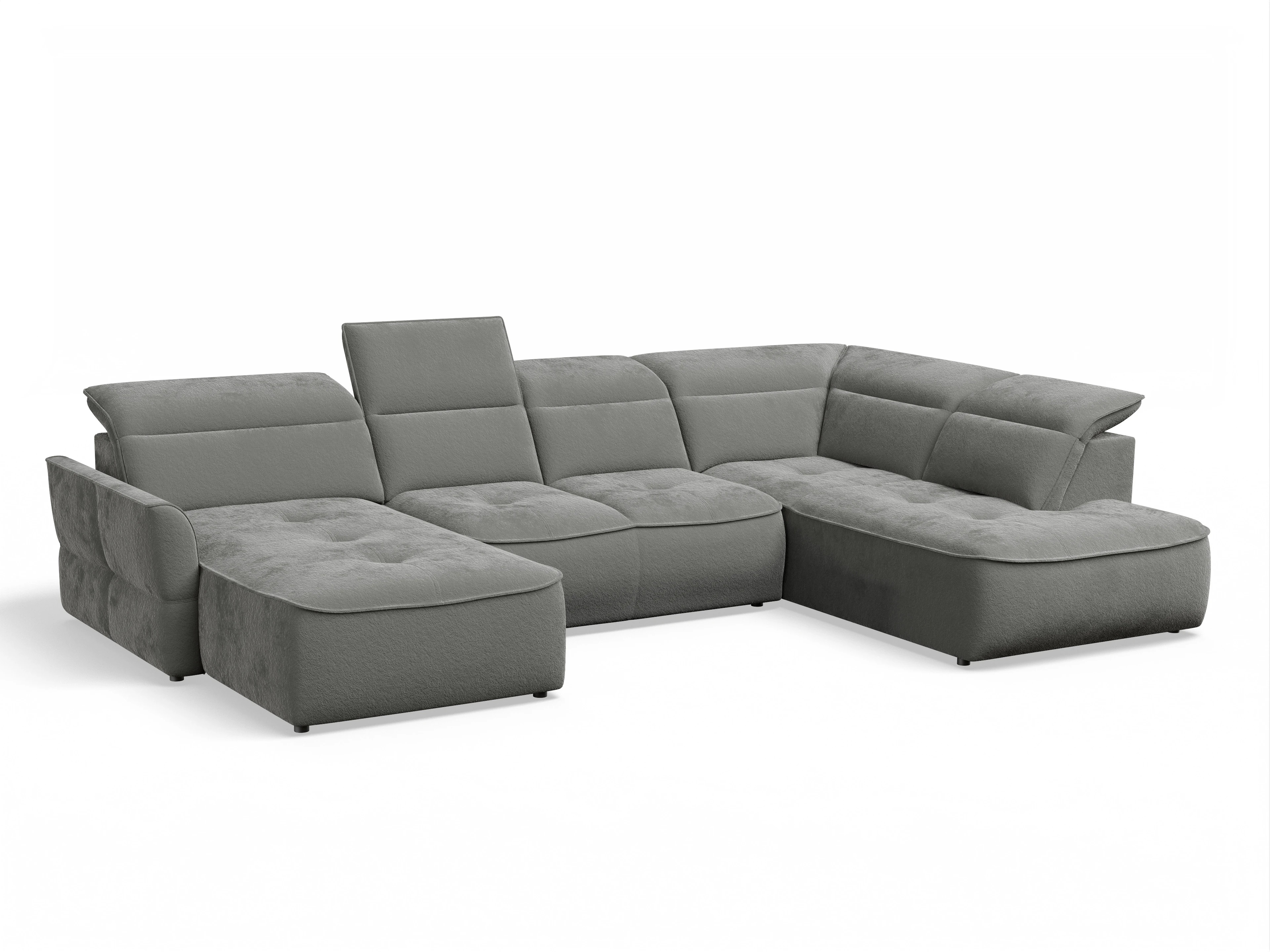 Ansicht des Produktes Toledo Wohnlandschaft Armlehne beidseitig in Stoff Braun