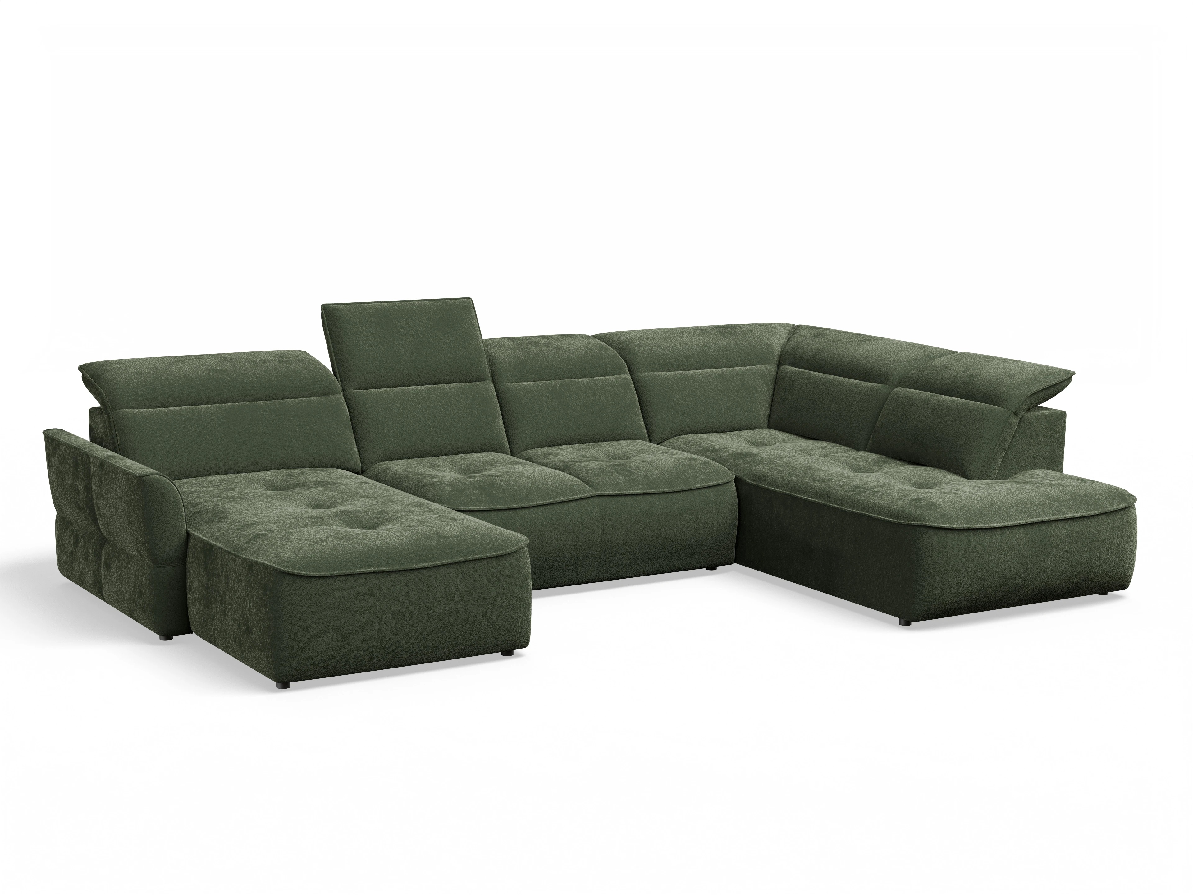 Ansicht des Produktes Toledo Wohnlandschaft Armlehne beidseitig in Stoff Grün